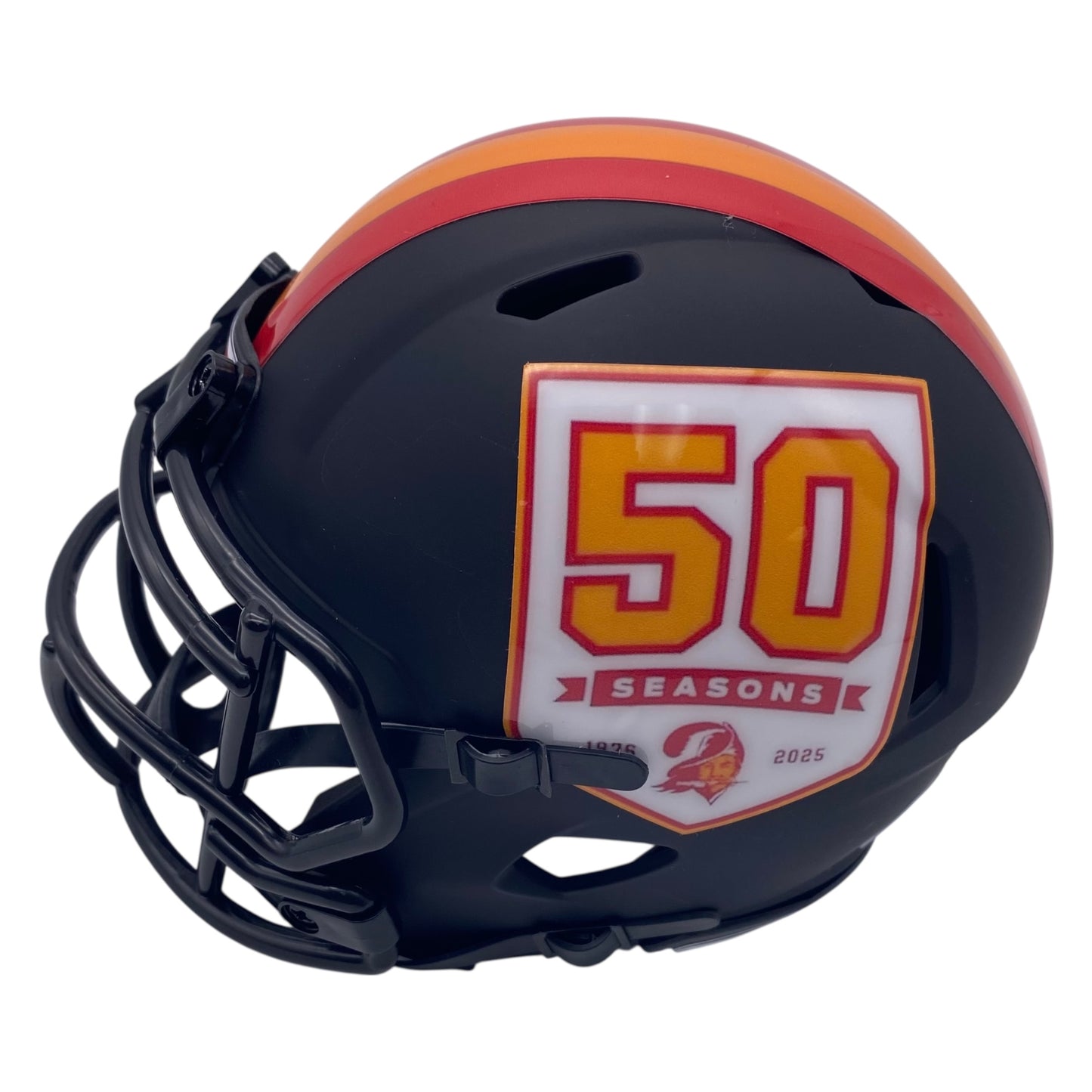 Steve Spurrier Signed Tampa Bay Buccaneers 50th Annoversary Mini Speed Football Helmet