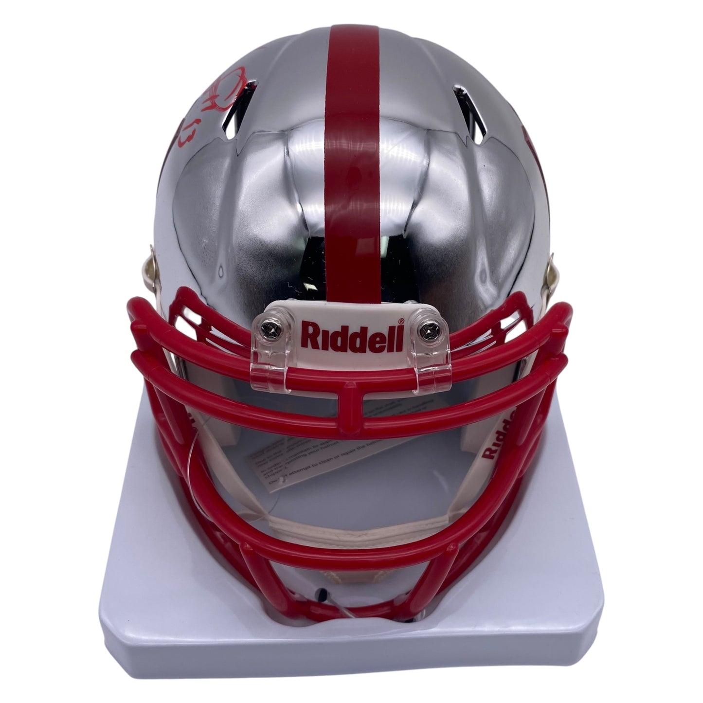Ndamukong Suh Signed Nebraska Cornhuskers Chrome Alternate Speed Mini Helmet