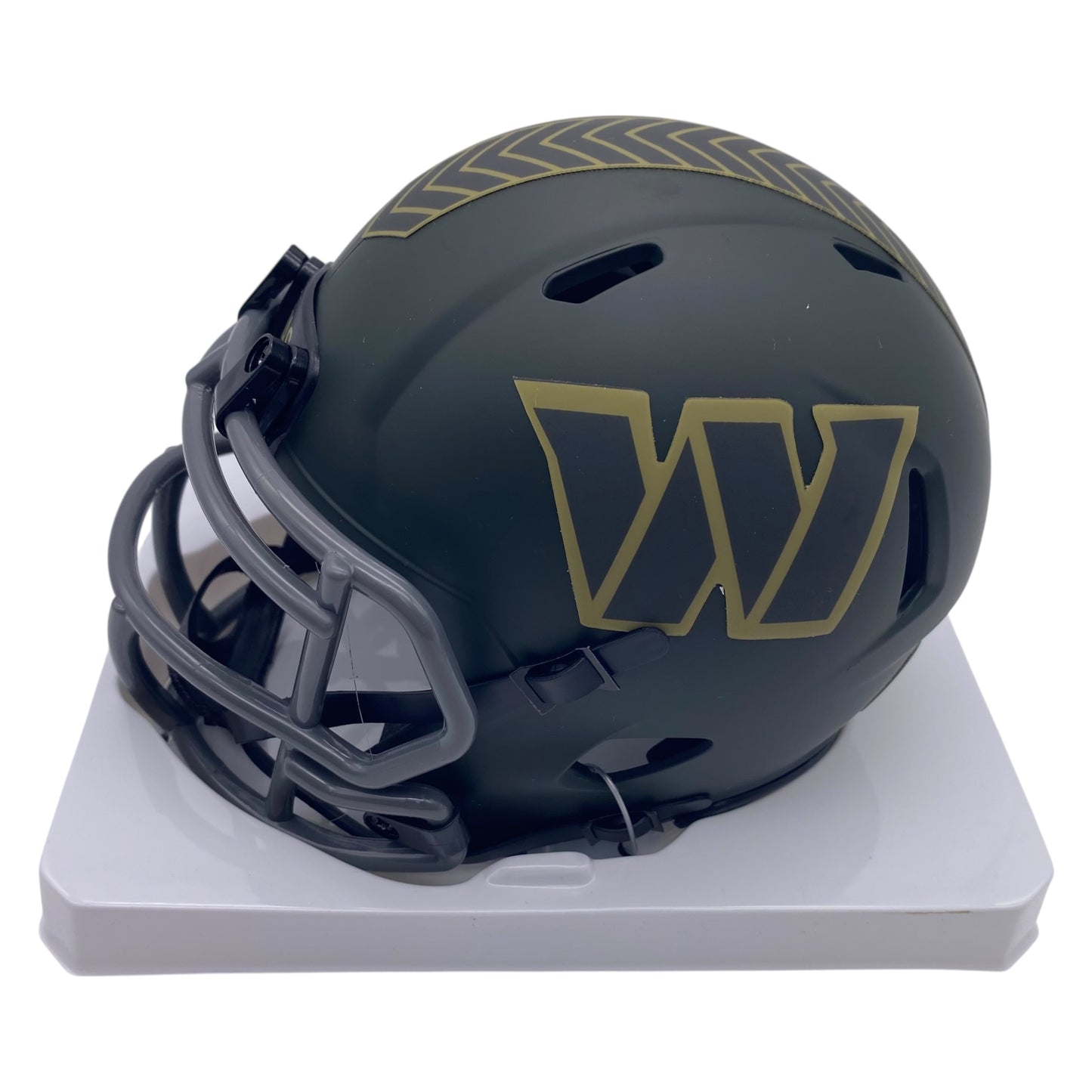 Jacory Croskey-Merritt Signed Washington Commanders 2025 Salute to Service Alternate Speed Mini Helmet