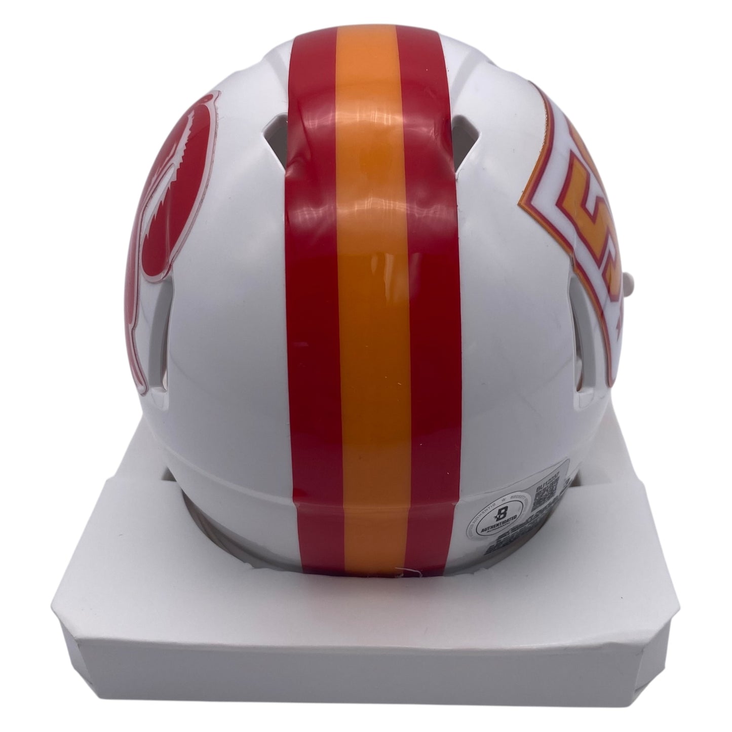 John Lynch Signed Tampa Bay Buccaneers 50th Anniversary Alternate Speed Mini Helmet