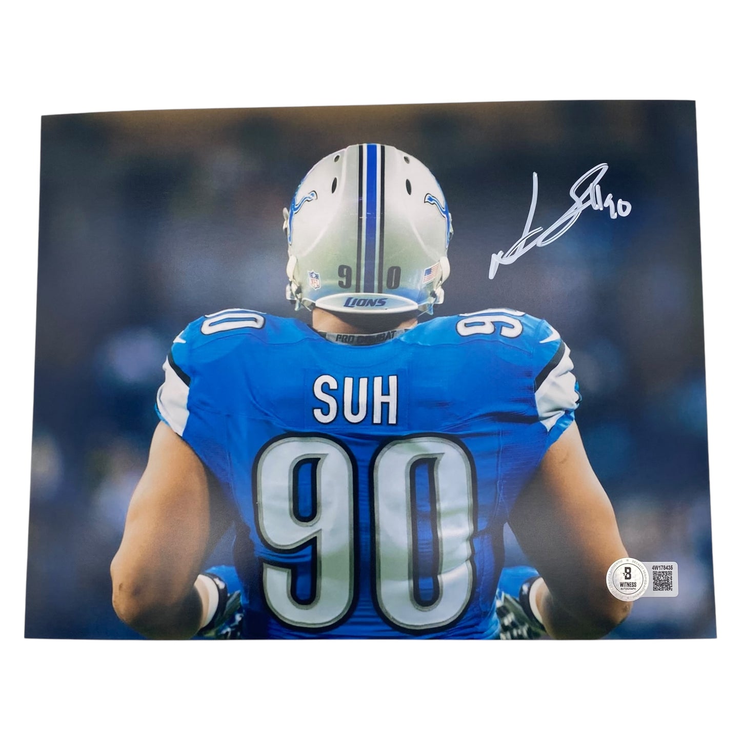 Ndamukong Suh Signed Detroit Lions 8x10 Photo