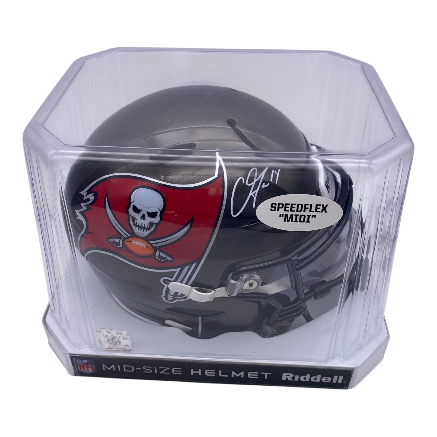 Chris Godwin Signed Tampa Bay Buccaneers MIDI Mid Size SpeedFlex Helmet