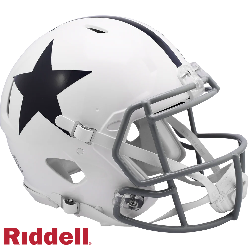 Tony Romo Signed Dallas Cowboys Full Size Authentic White Thanksgiving Alternate Speed Football Helmet