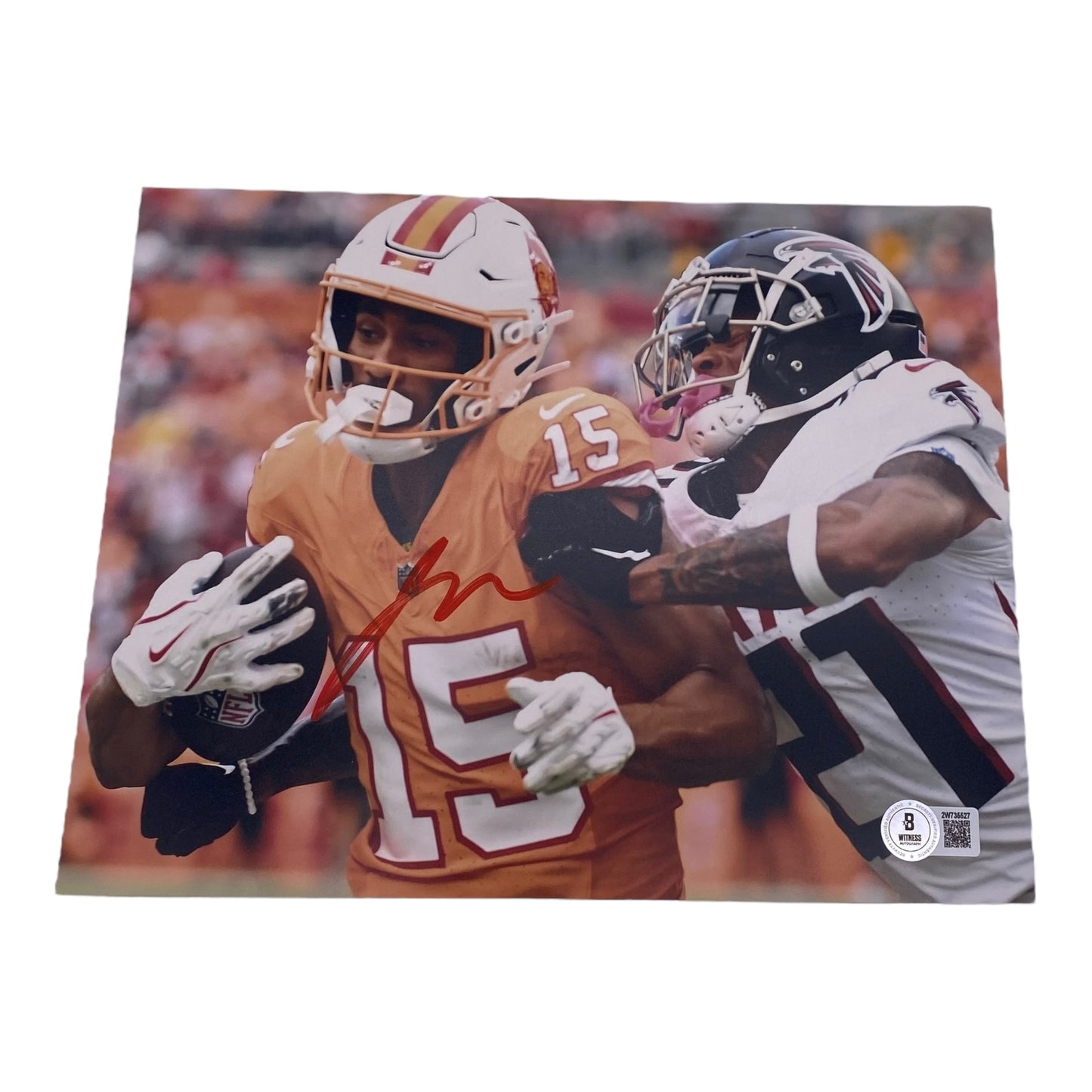 Jalen McMillan Signed Tampa Bay Buccaneers 8x10 Photo