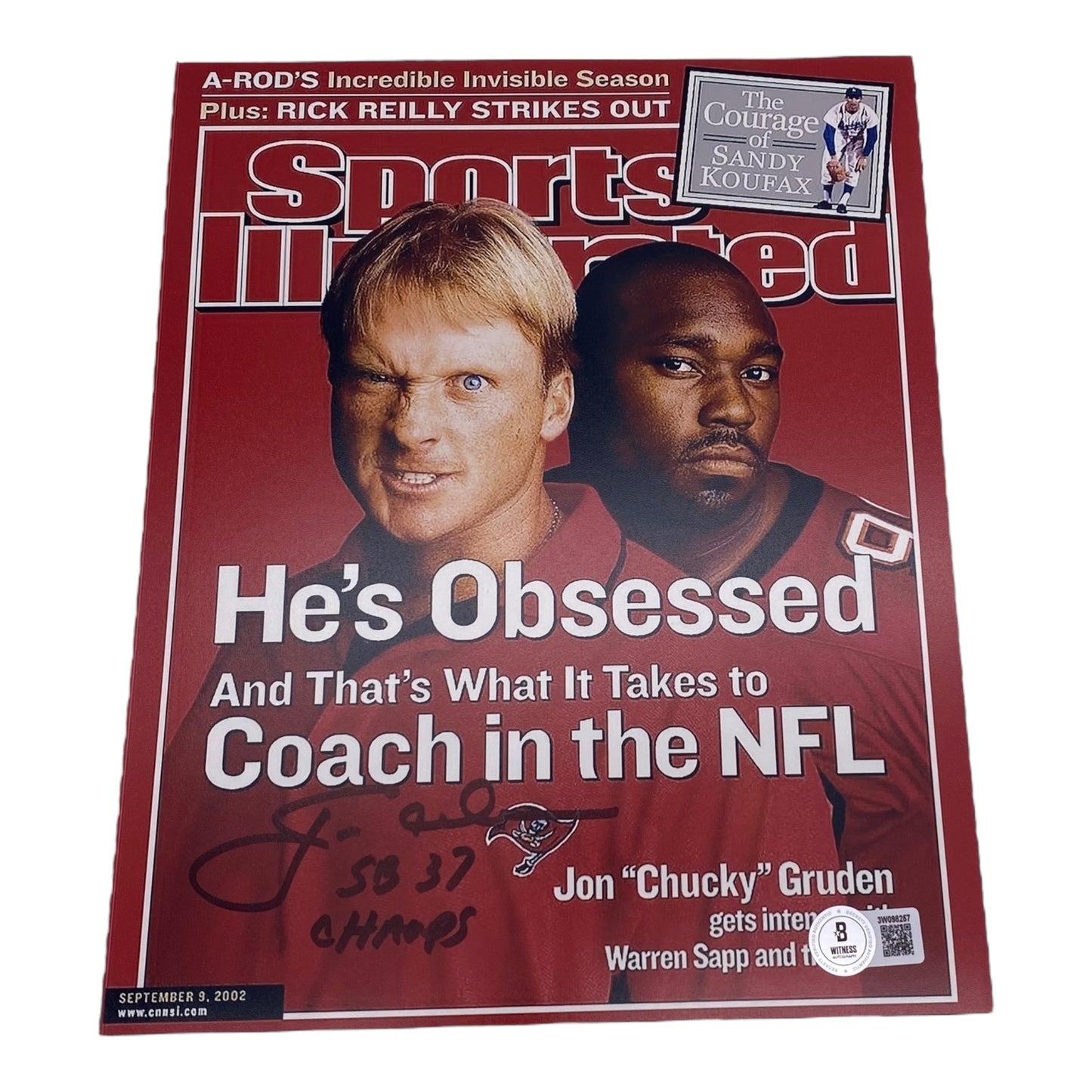 Coach Jon Gruden Signed Tampa Bay Buccaneers 8x10 Photo
