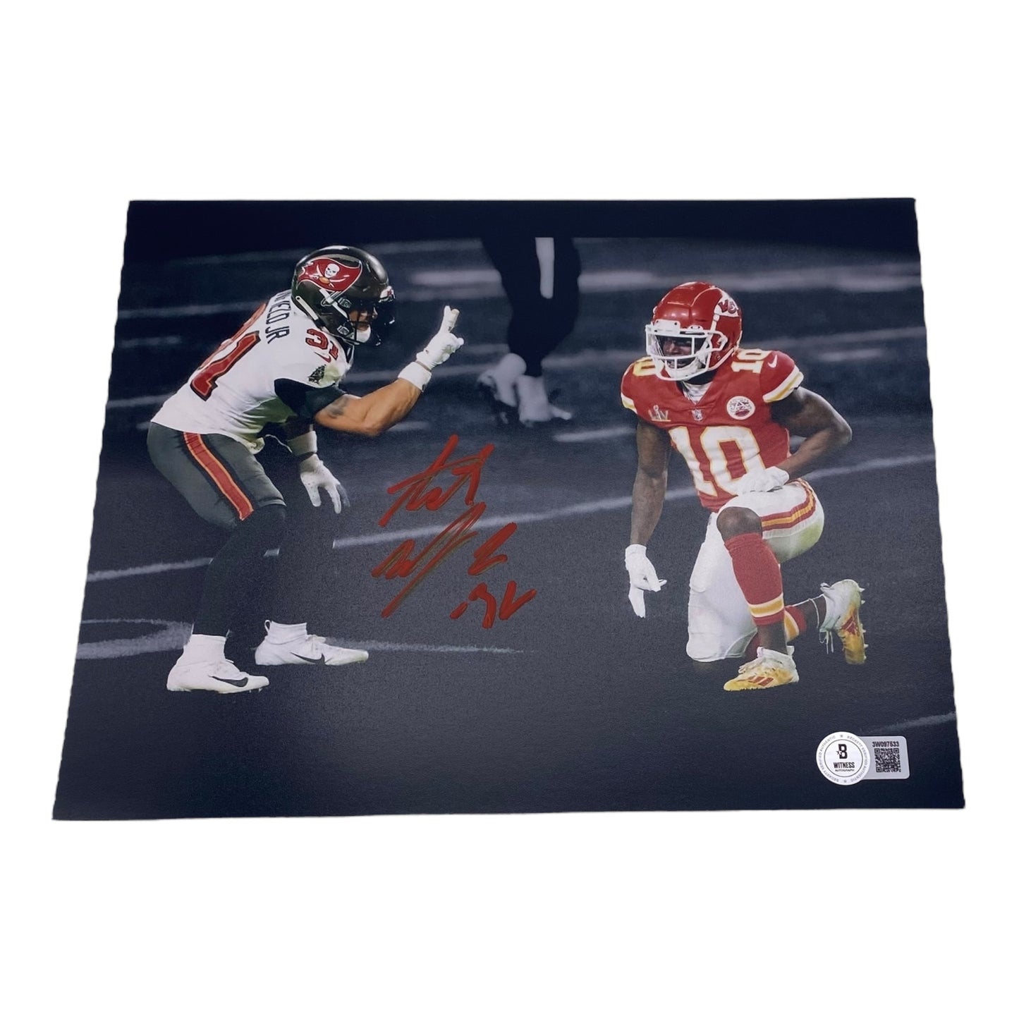 Antoine Winfield Jr Deuces Signed Tampa Bay Buccaneers 8x10 Photo