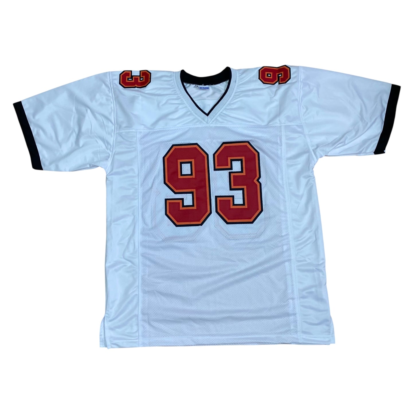 Ndamukong Suh signed White #93 stitched jersey - Tampa Bay Buccaneers Style