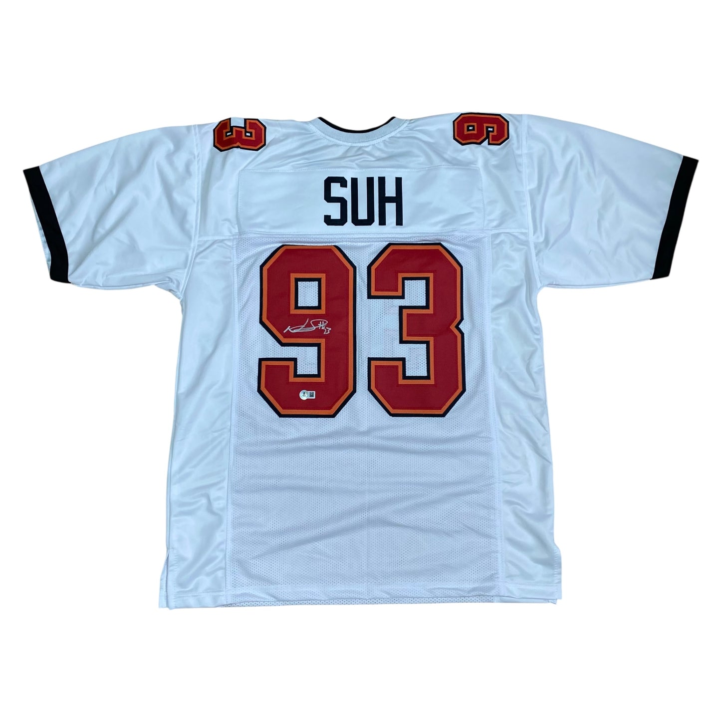 Ndamukong Suh signed White #93 stitched jersey - Tampa Bay Buccaneers Style