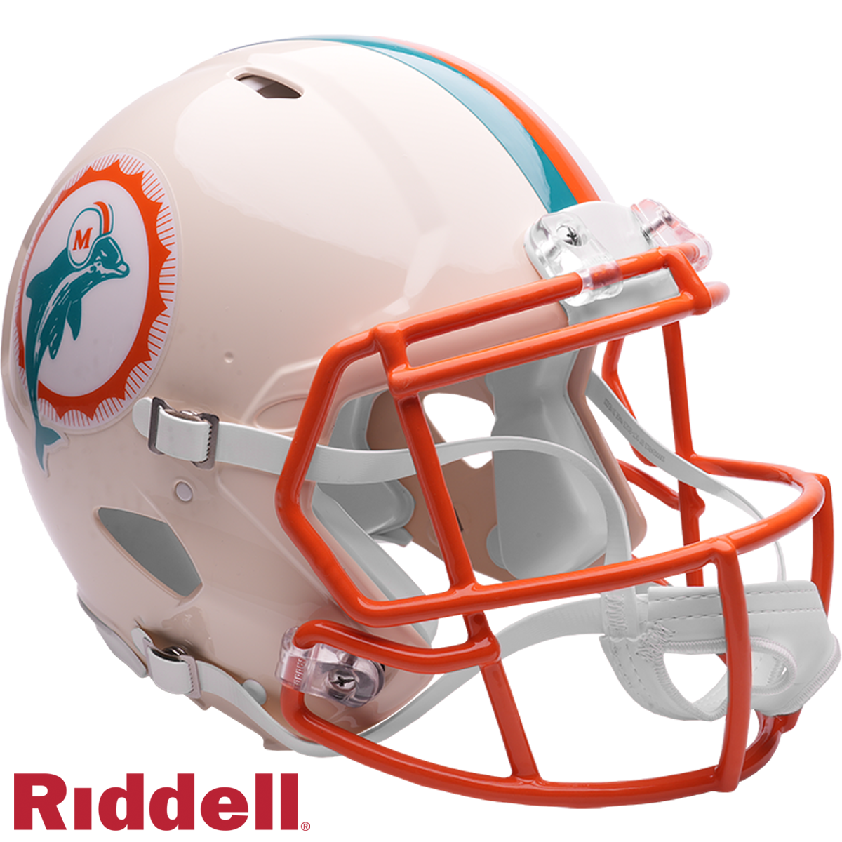 Ricky Williams Signed Miami Dolphins Retro Alternate Speed Full Size Replica Football Helmet