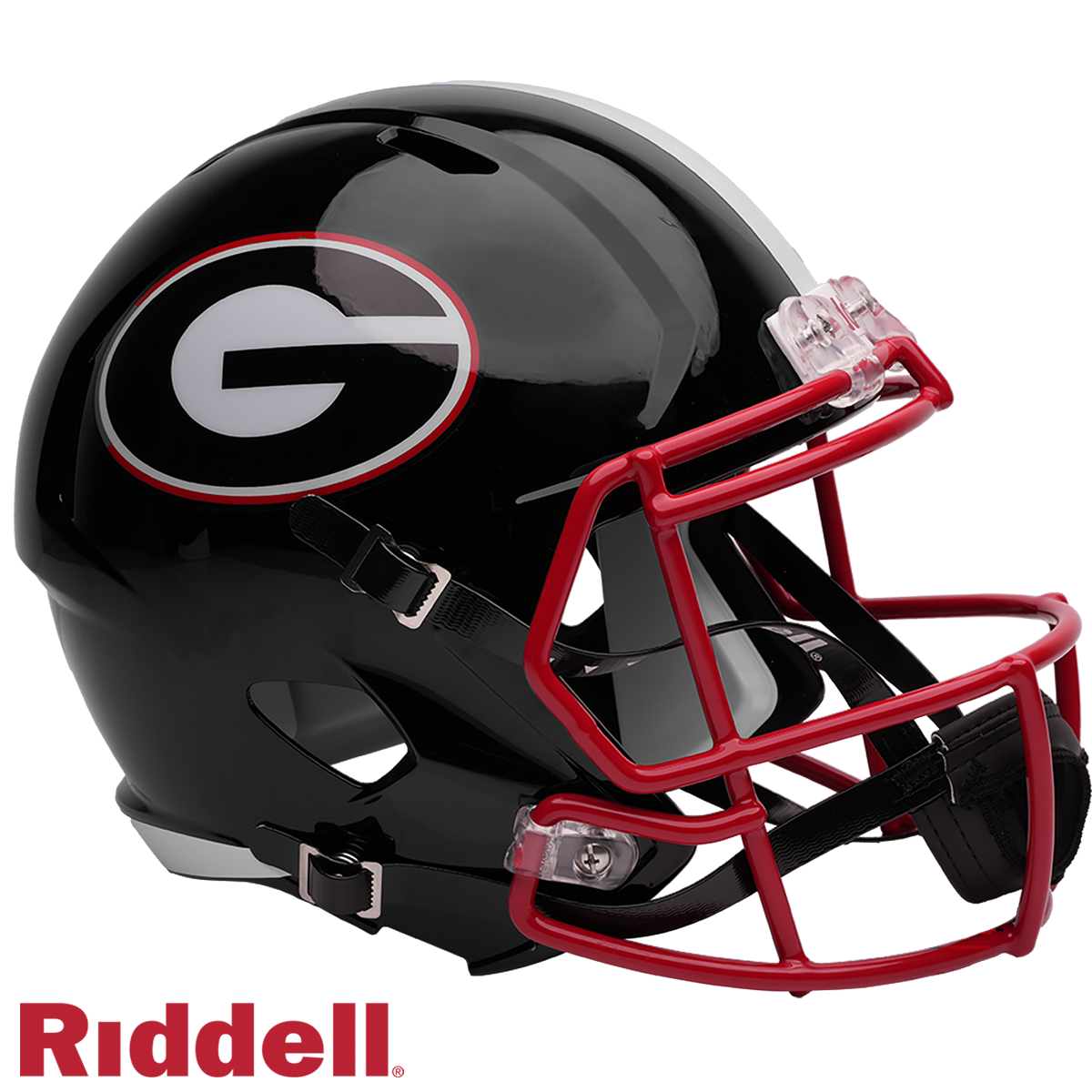 Brock Bowers Signed Georgia Bulldogs Black Alternate Speed Replica Full Size Football Helmet
