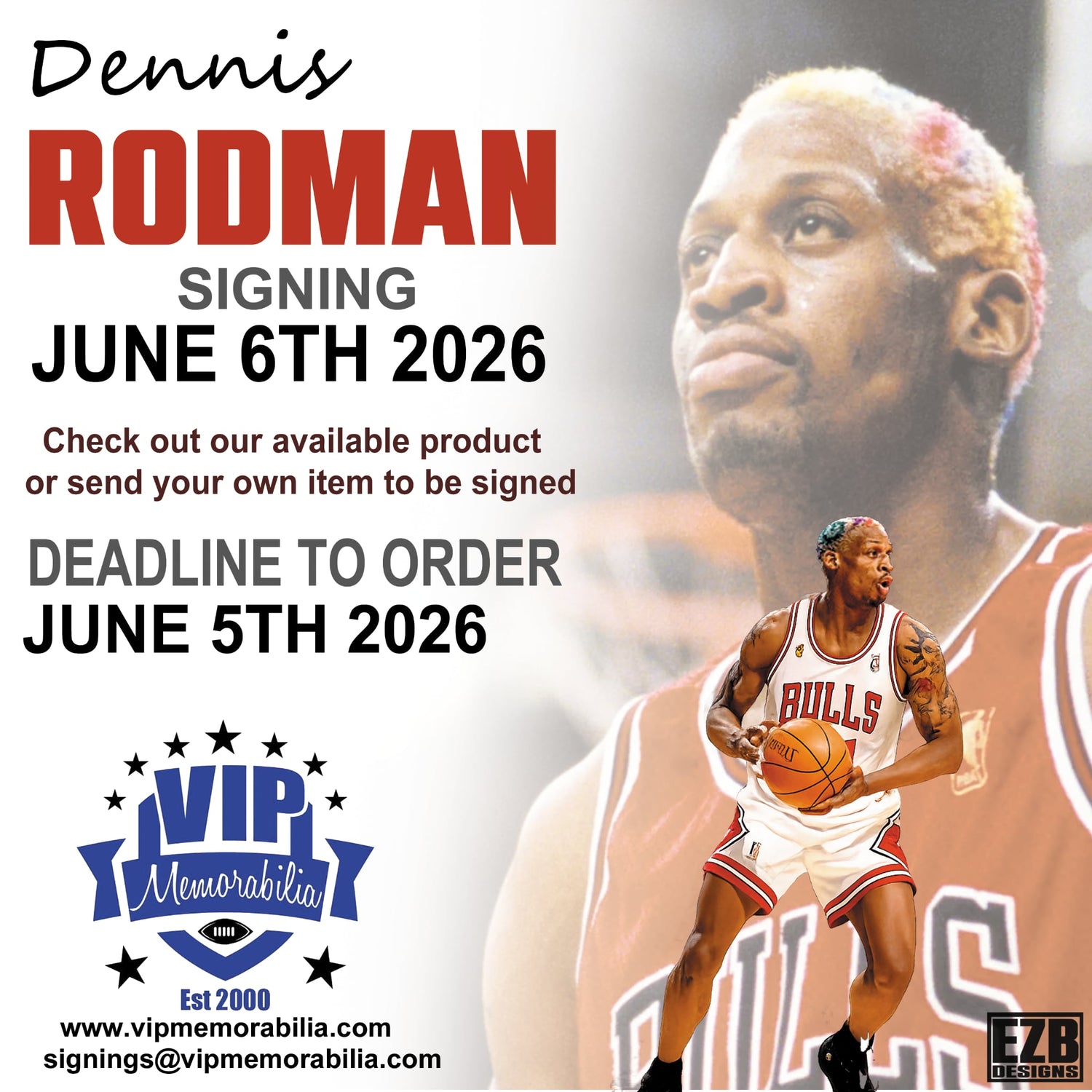 Dennis Rodman Autograph Signing - June 7, 2026