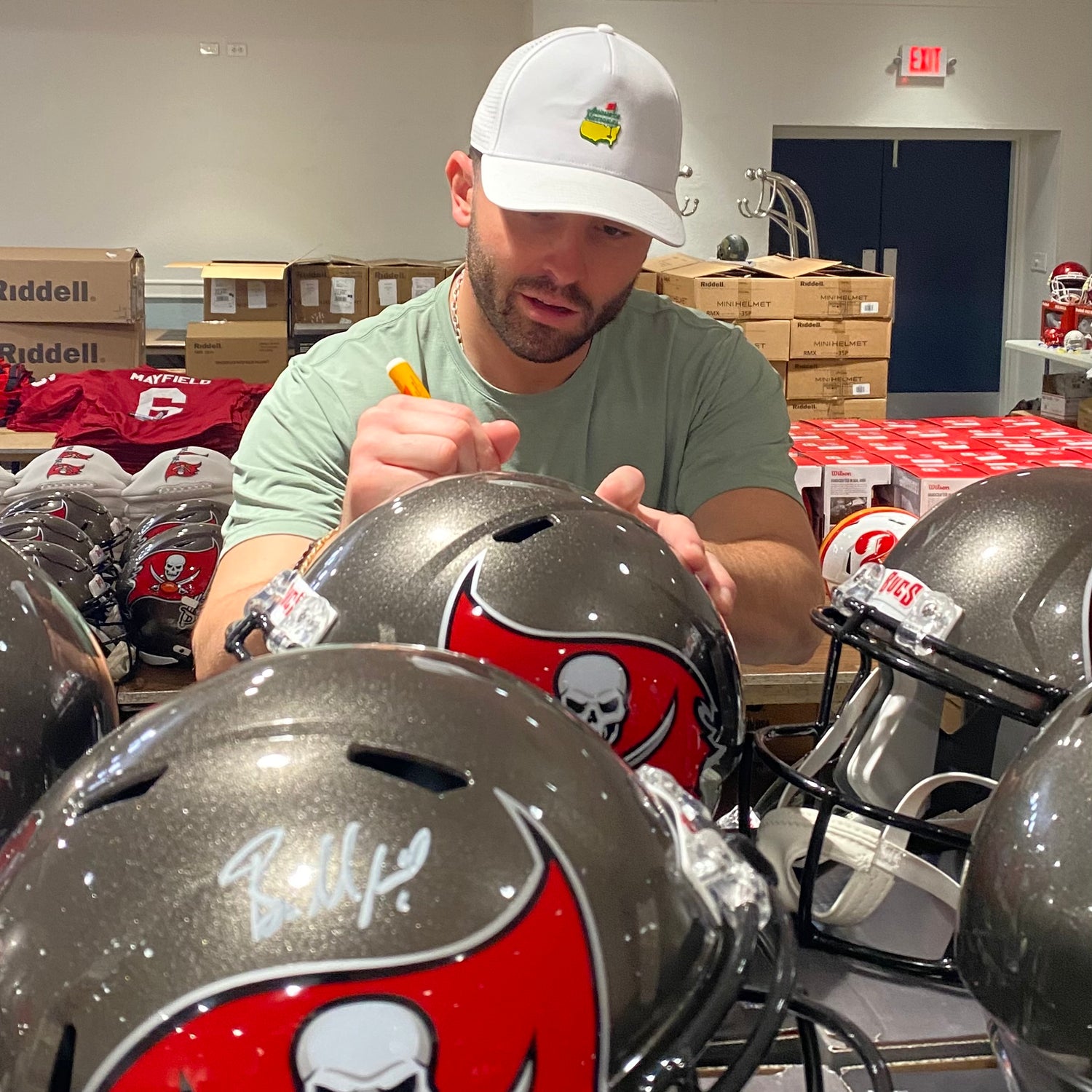 Baker Mayfield Private Signing February 11, 2026 - Click to Shop the Baker Mayfield Collection