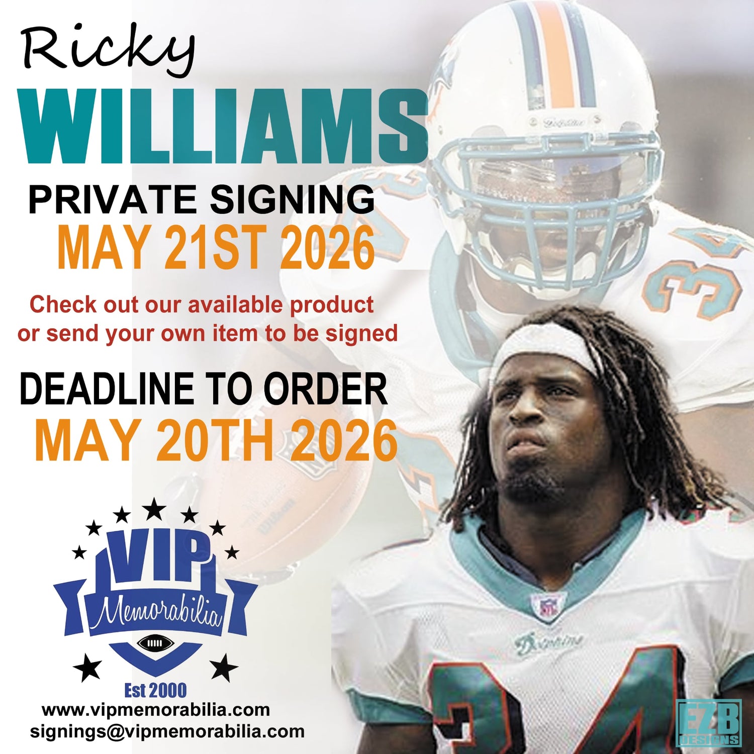 Ricky Williams Private Signing - May 21, 2026