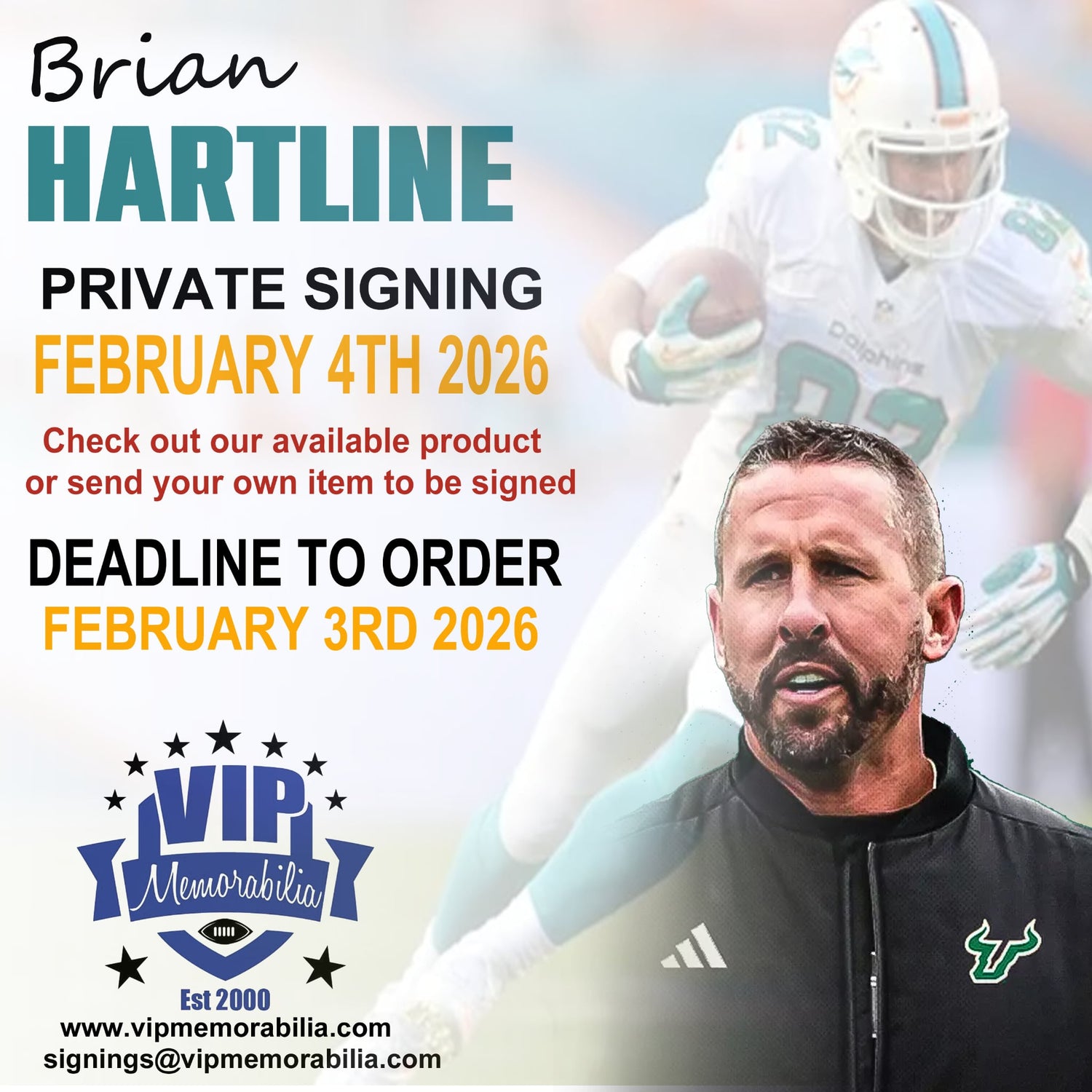 Brian Hartline Private Signing - February 4, 2026