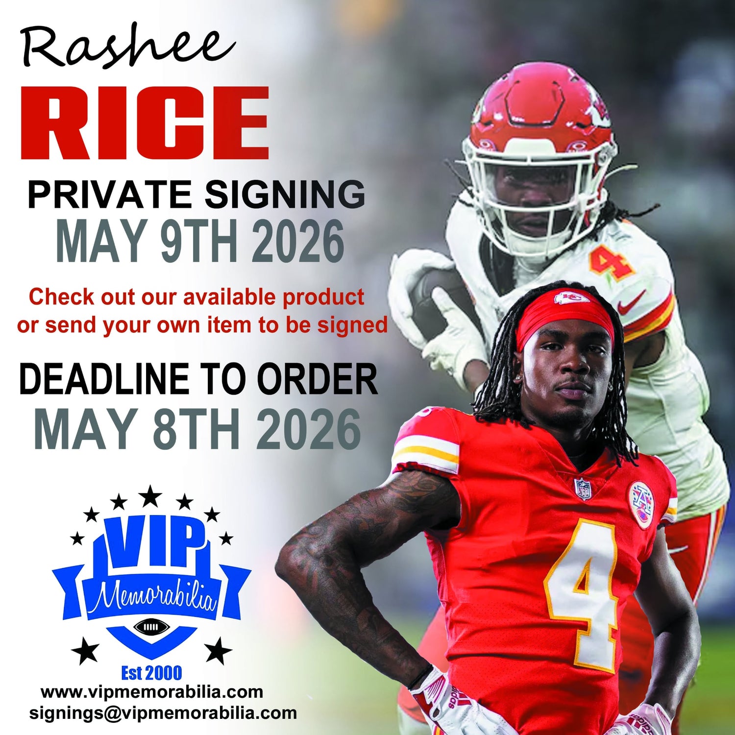 Rashee Rice Private Signing - May 9, 2026