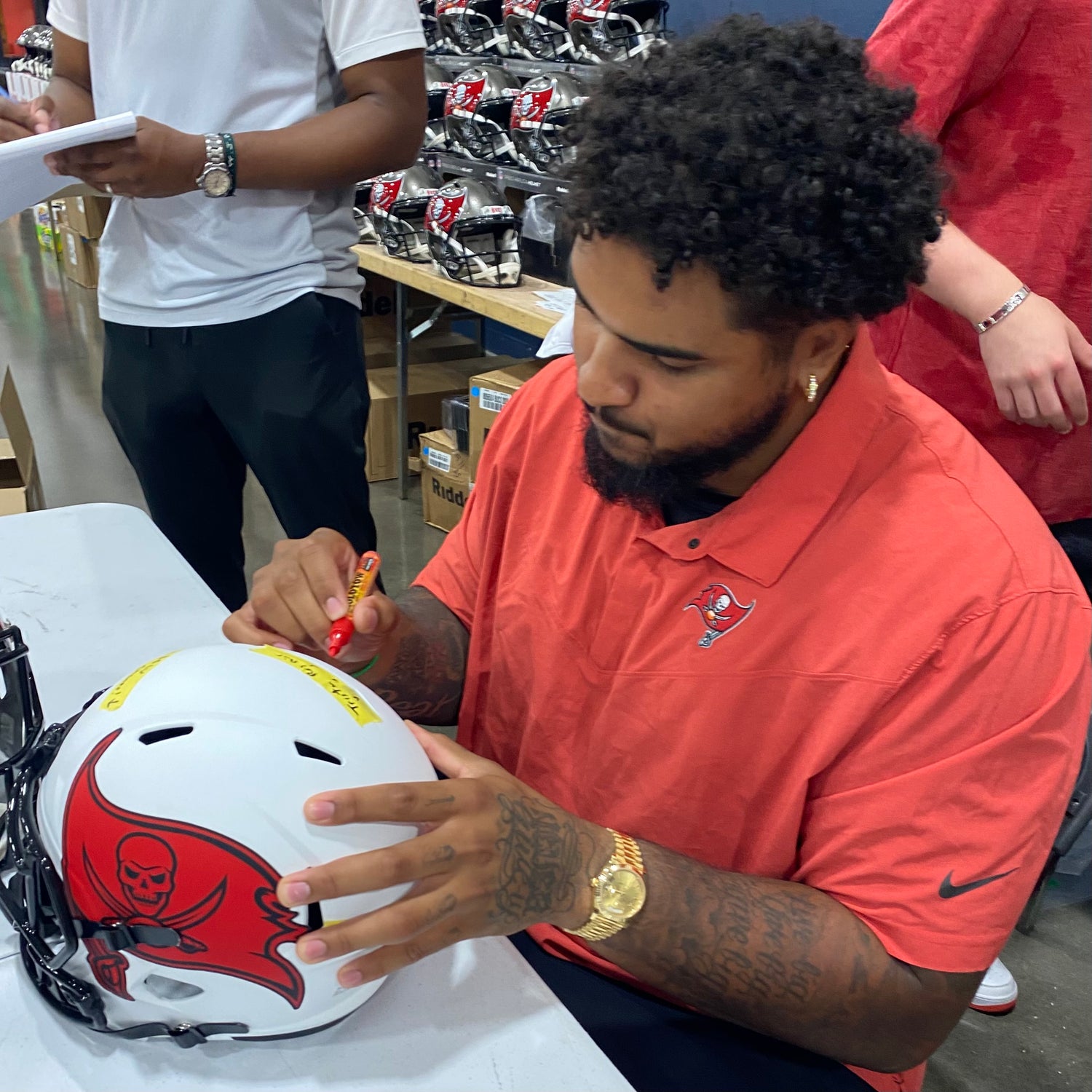 Tristan Wirfs Private Signing - June 6, 2025 - Click to Shop the Tristan Wirfs Collection