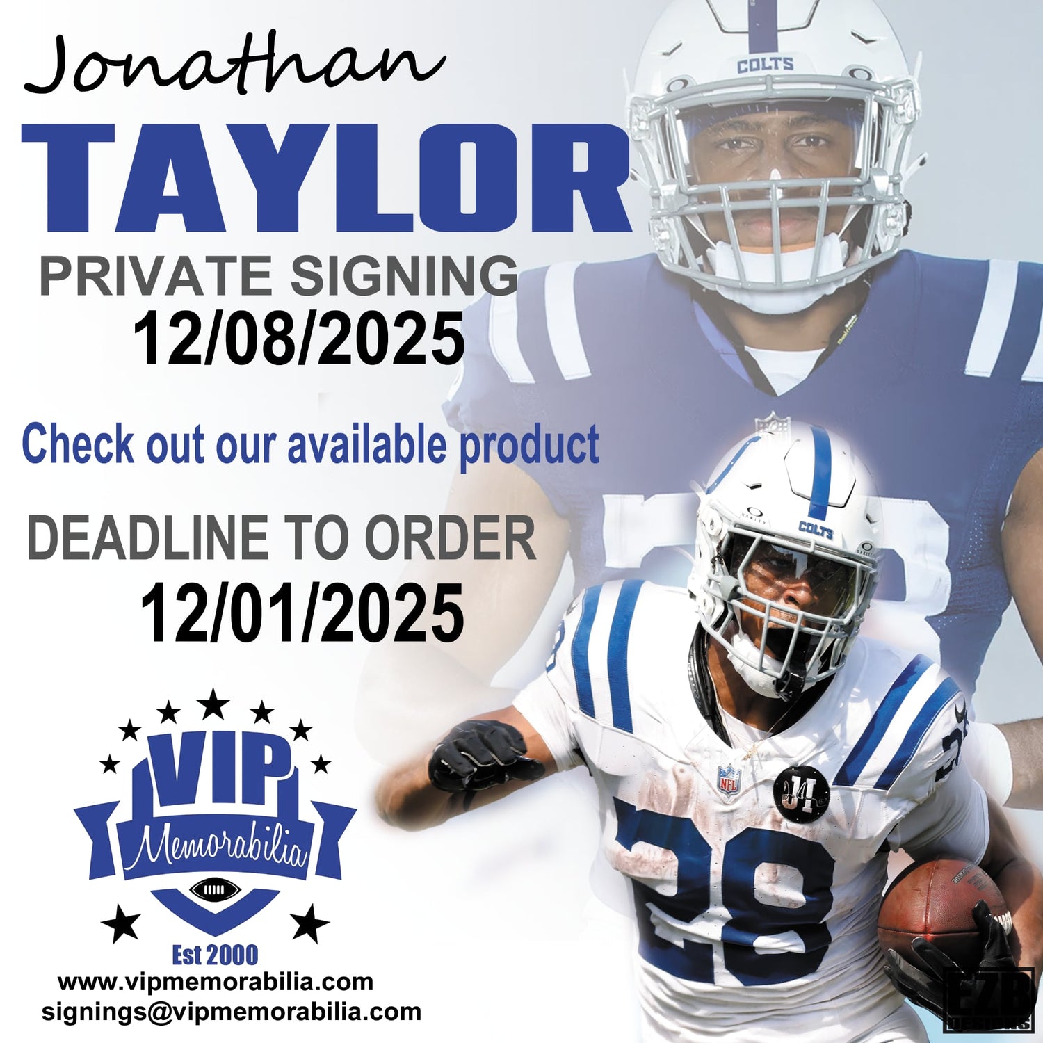 Jonathan Taylor Private Signing - December 8, 2025