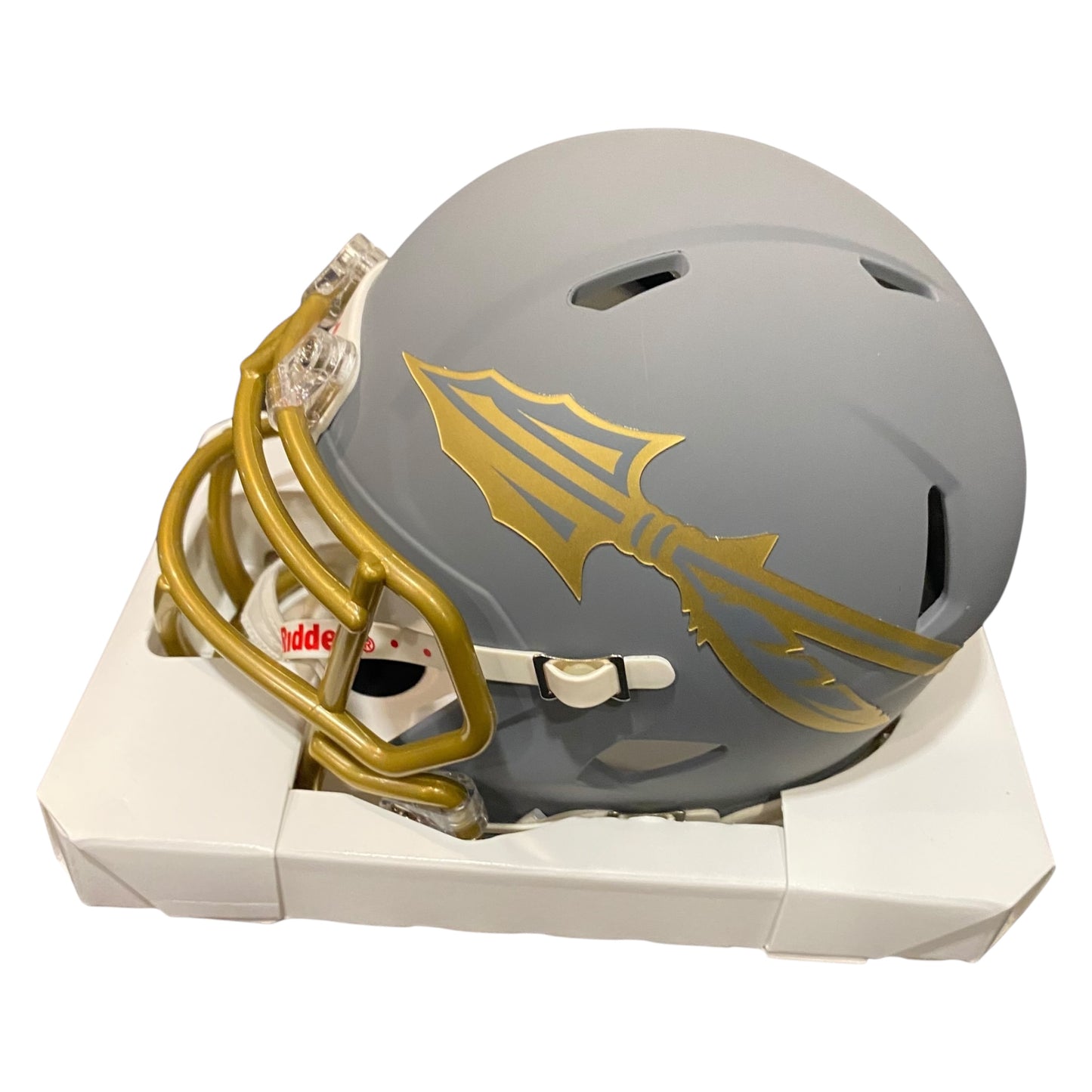 Peter Warrick 99 National Champions Signed Florida State Seminoles Slate Mini Football Helmet