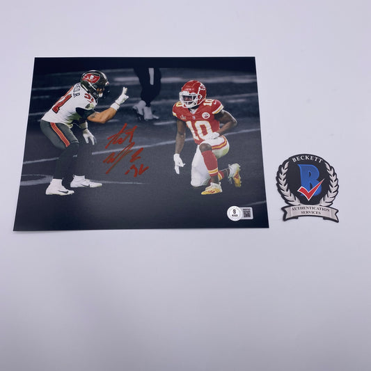 Antoine Winfield Jr Deuces Signed Tampa Bay Buccaneers 8x10 Photo