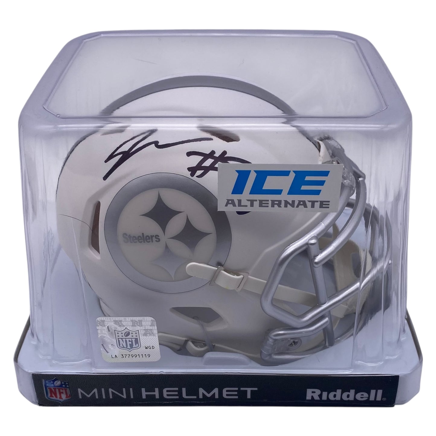 Jaylen Warren signed Pittsburgh Steelers Ice Alternate Speed Mini Helmet