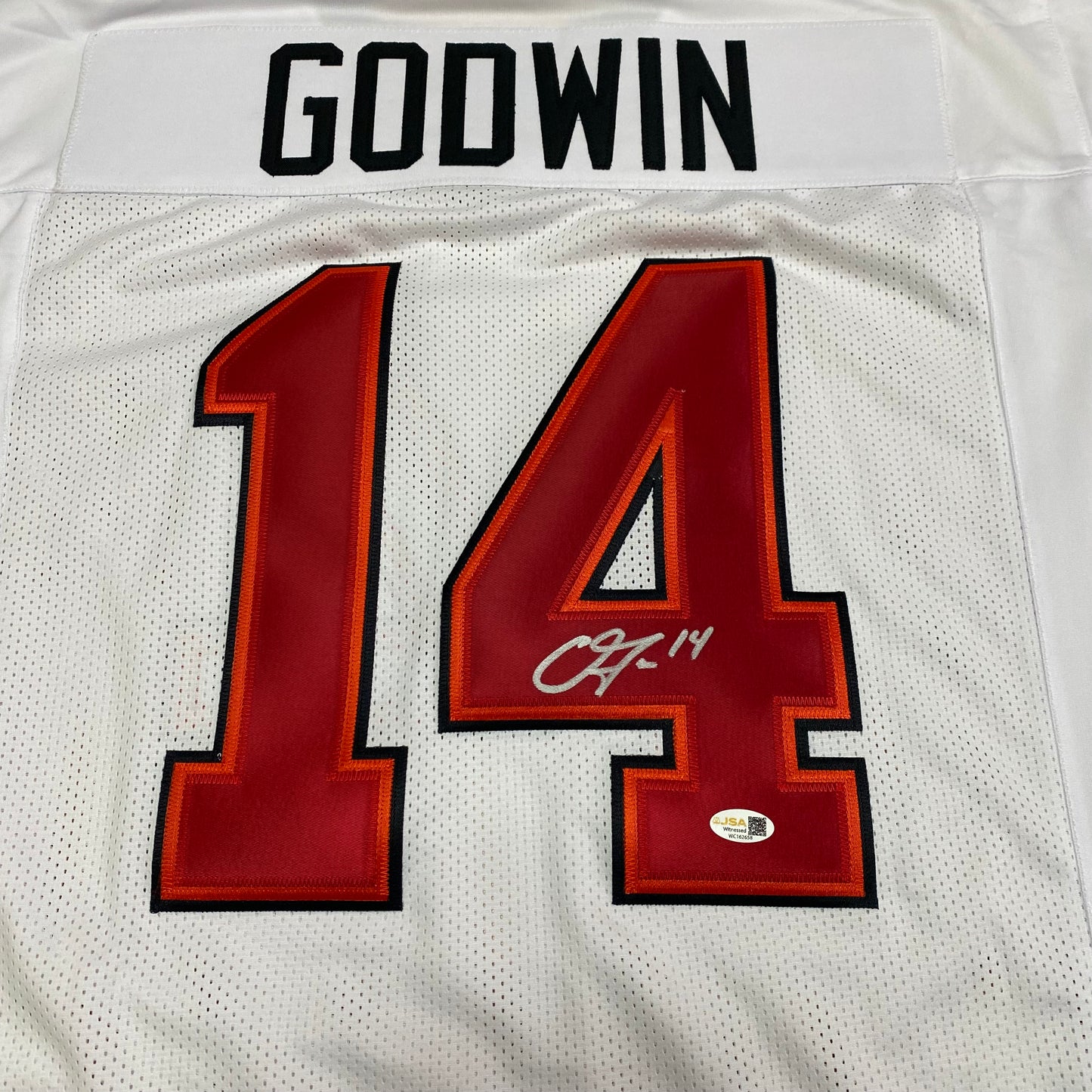 Chris Godwin signed White #14 Stitched Jersey Tampa Bay Buccaneers Style