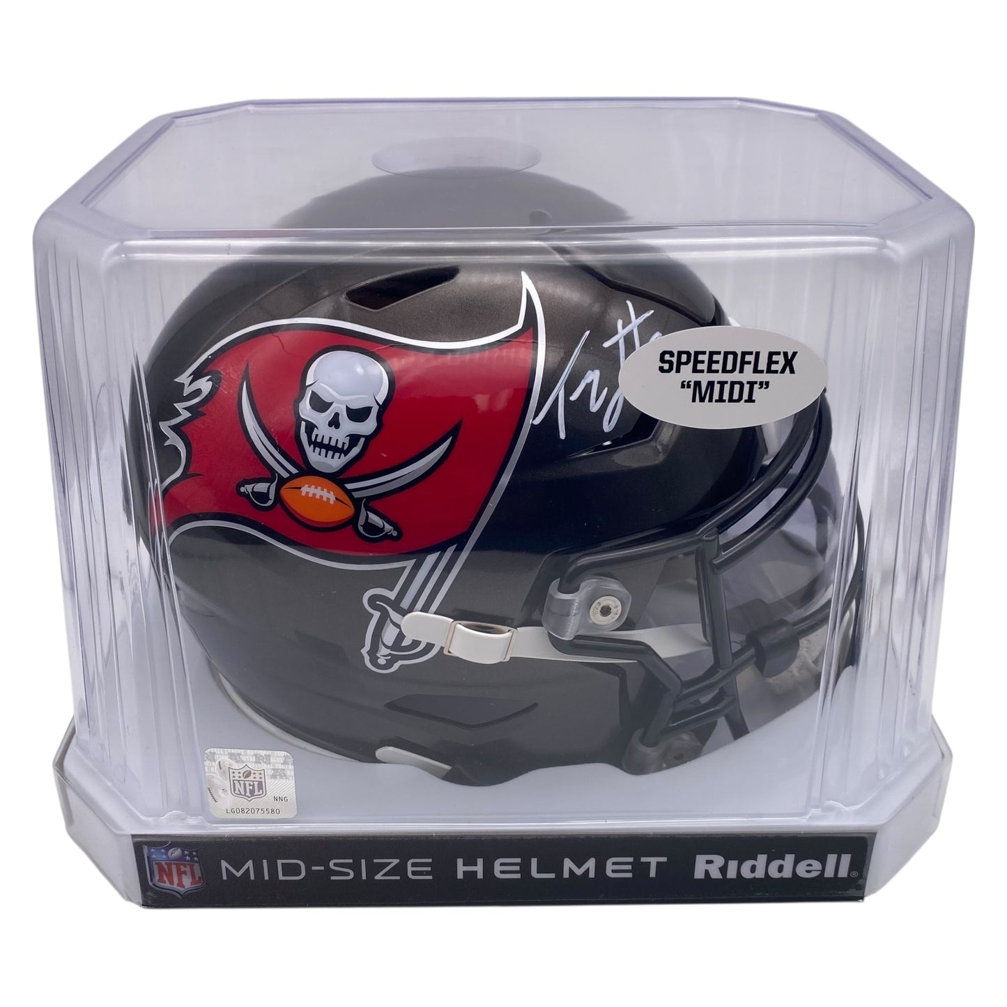 Tez Johnson Signed Tampa Bay Buccaneers MIDI Mid Size SpeedFlex Helmet