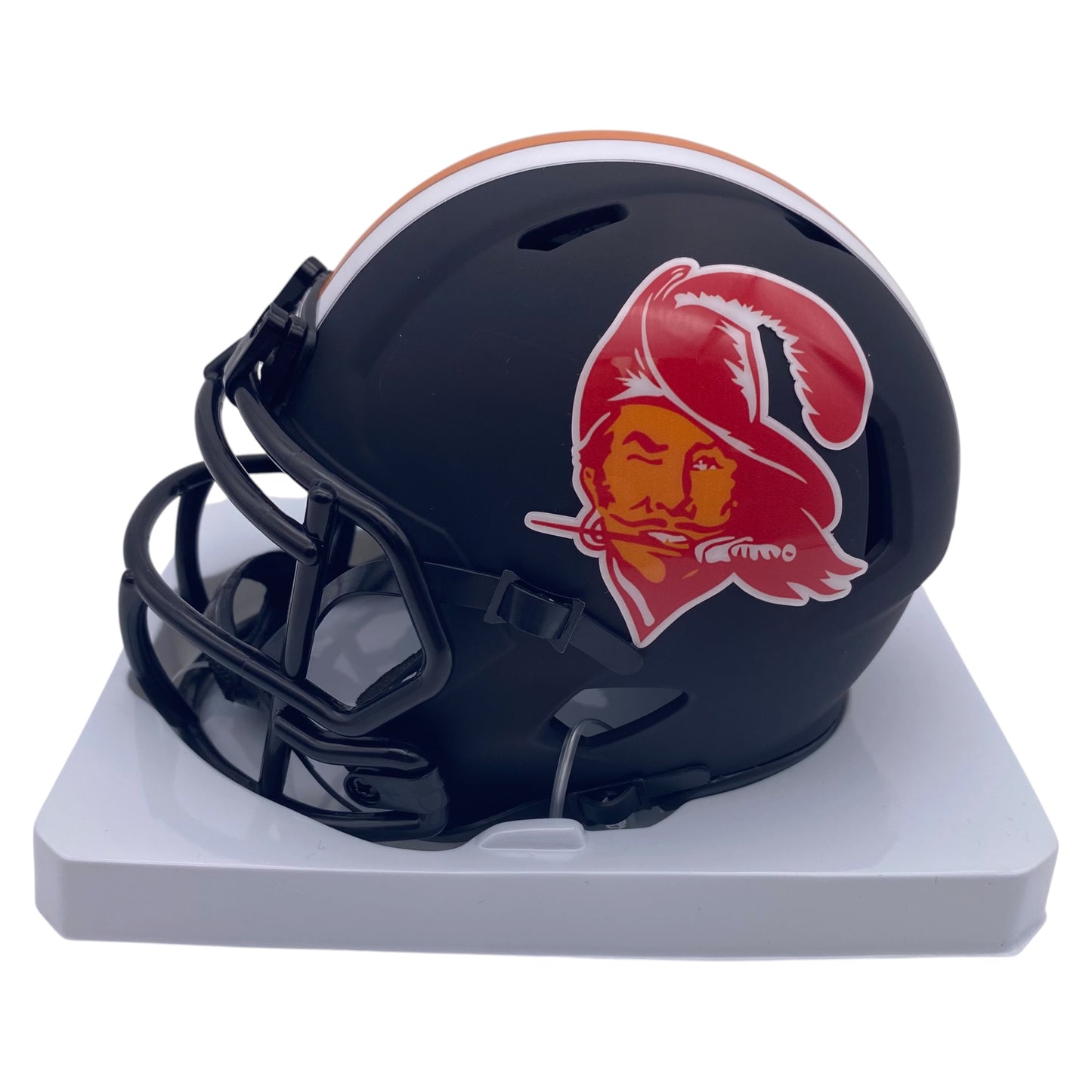 Steve Spurrier Signed Tampa Bay Buccaneers Black Alternate Mini Speed Football Helmet