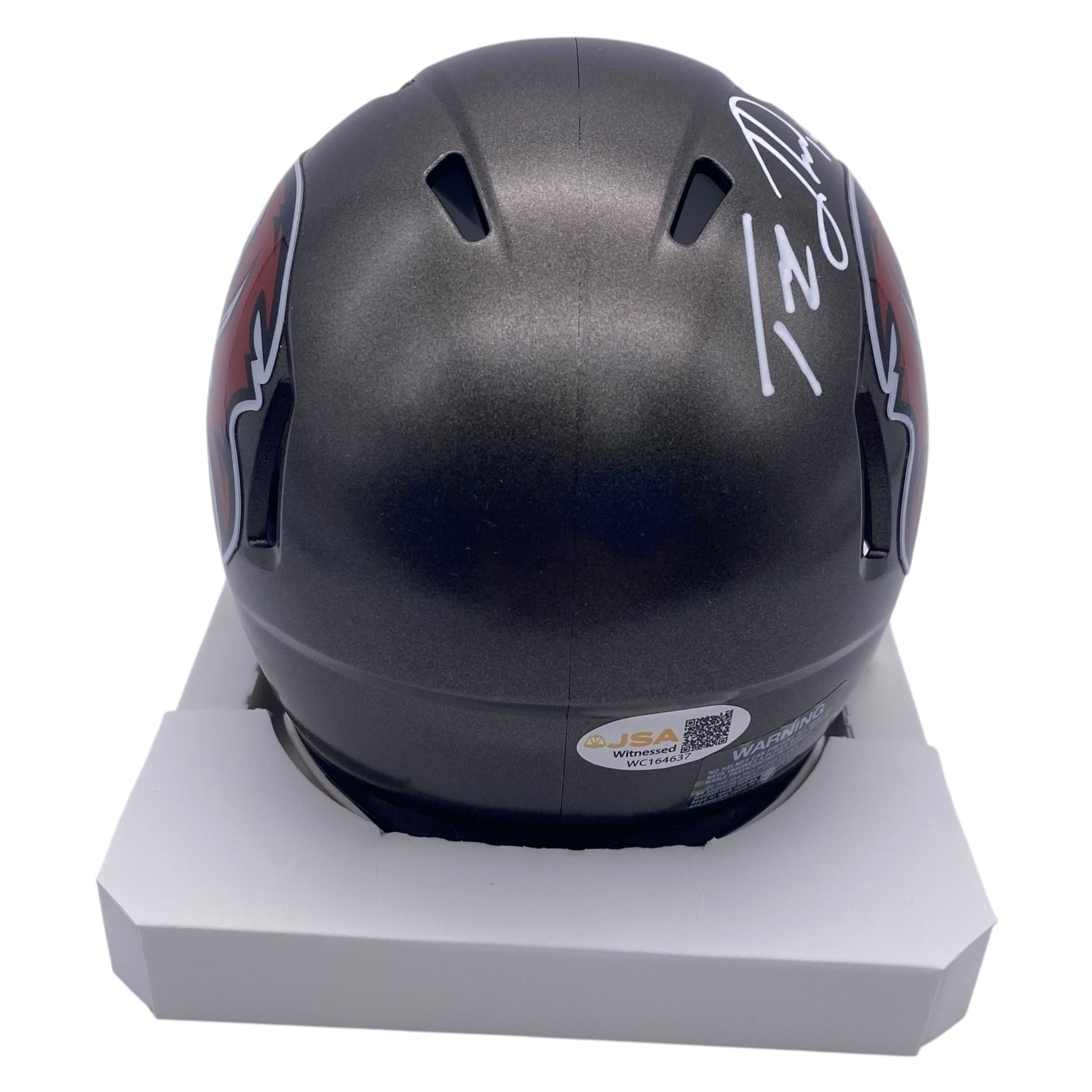 Tez Johnson Signed Tampa Bay Buccaneers Mini Helmet
