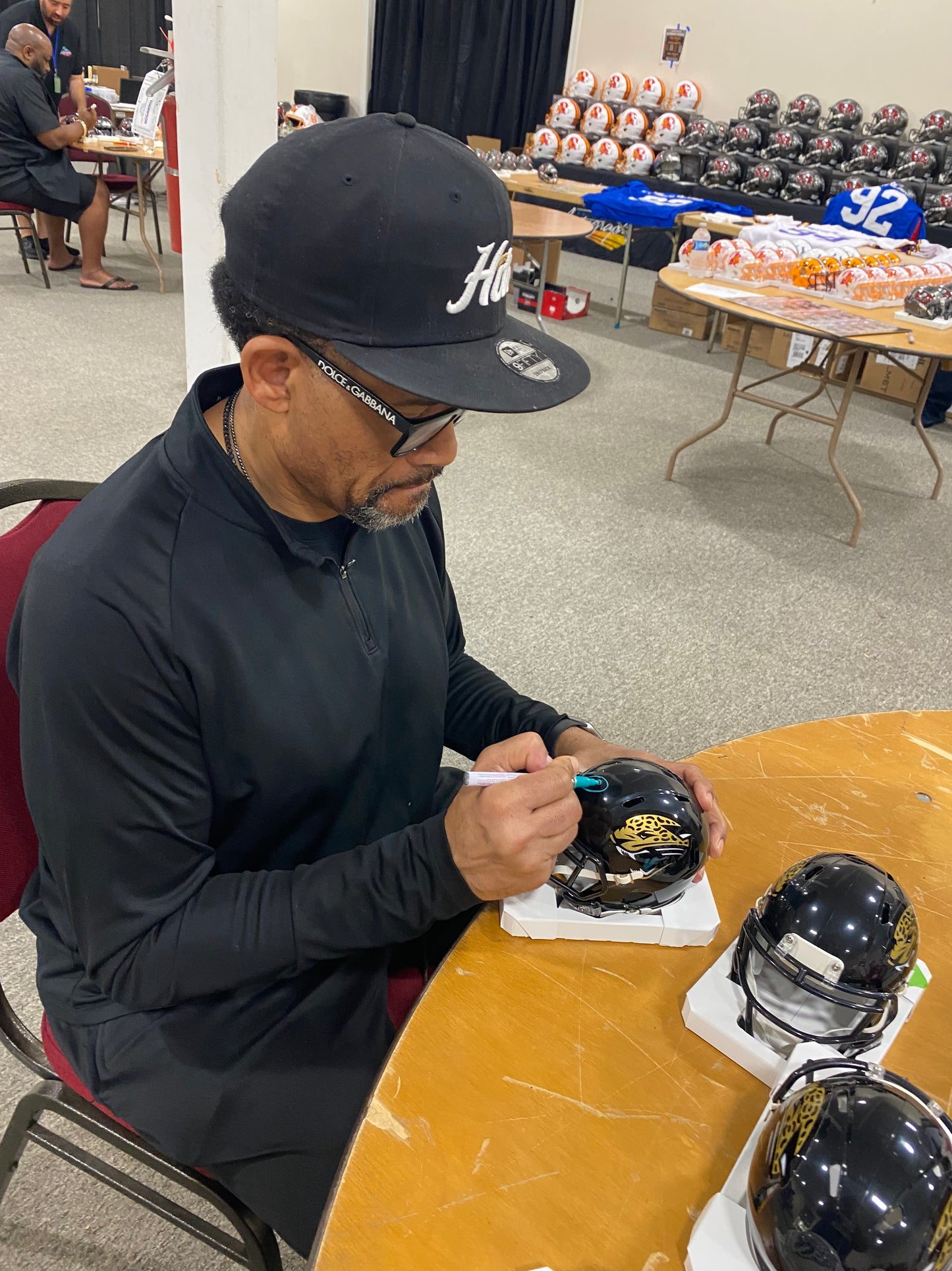Keenan McCardell Signed Jacksonville Jaguars Mini Speed Football Helmet