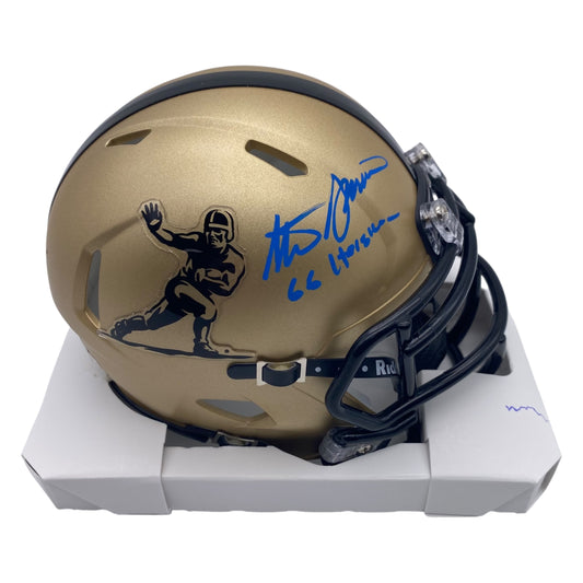 Steve Spurrier Signed Heisman Trophy Florida Gators Mini Speed Football Helmet