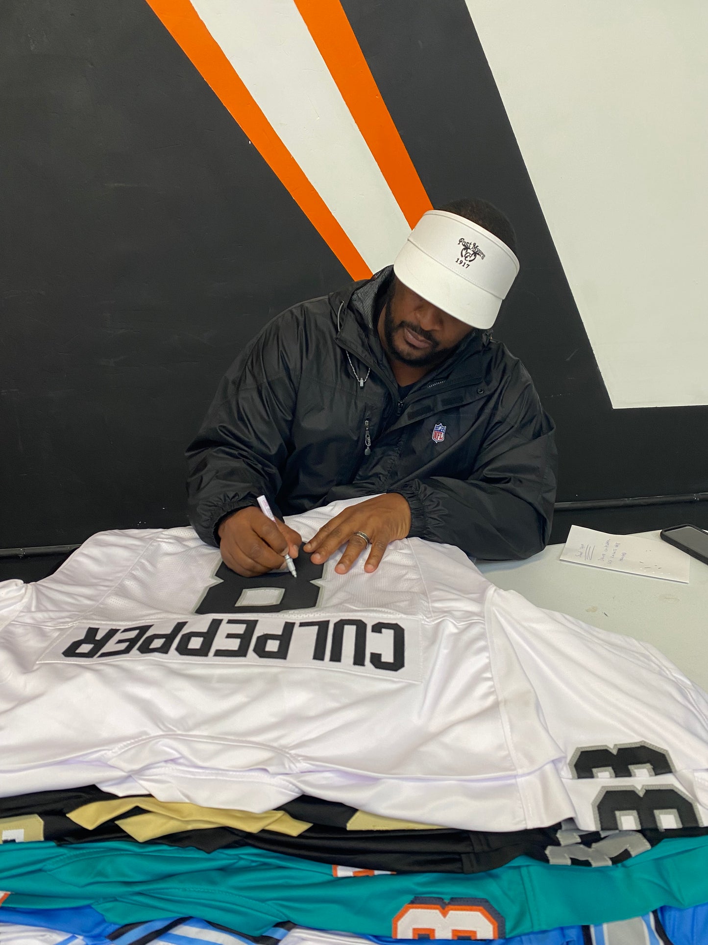 Daunte Culpepper signed White #8 stitched jersey - Las Vegas Raiders QB