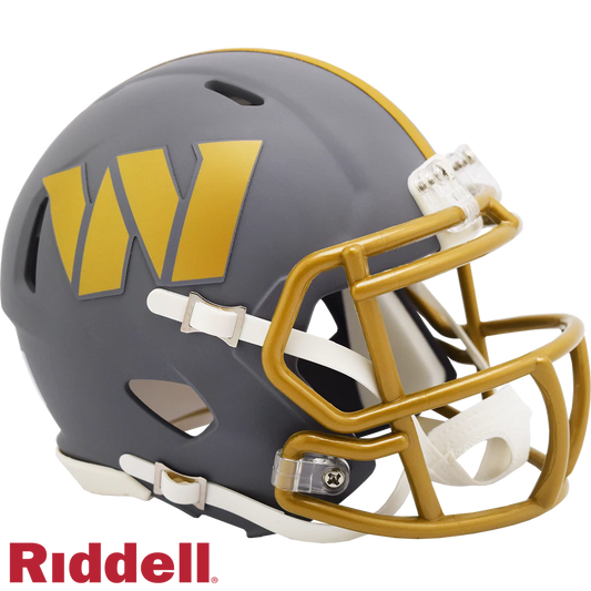 Jacory Croskey-Merritt Signed Washington Commanders Slate Alternate Speed Mini Helmet
