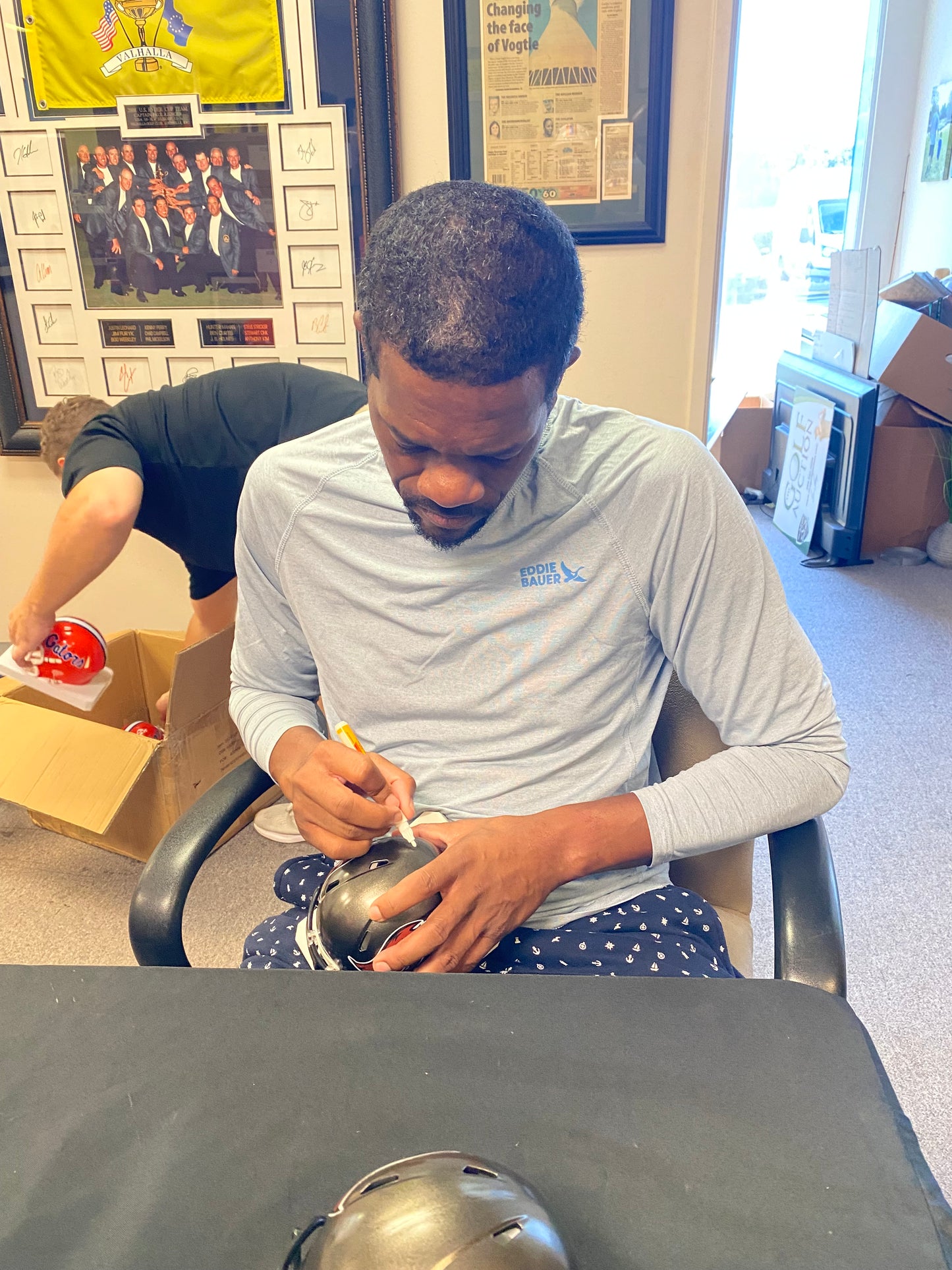Reidel Anthony Signed Tampa Bay Buccaneers Speed Mini Helmet