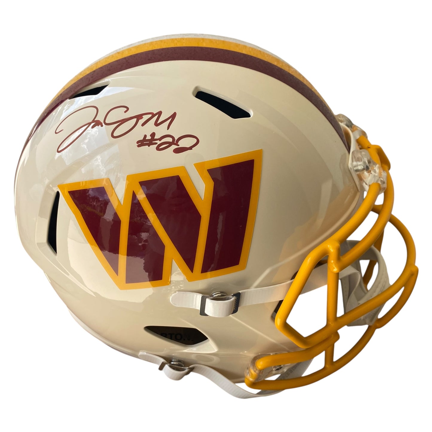 Jacory Croskey-Merritt Signed Washington Commanders Retro Alternate Full Size Replica Helmet