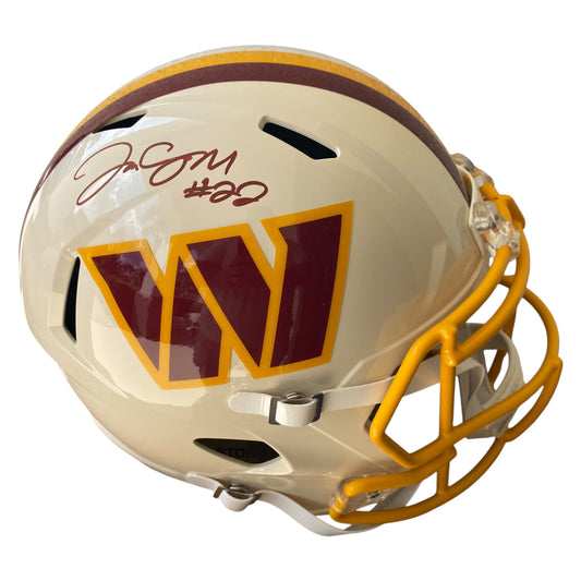 Jacory Croskey-Merritt Signed Washington Commanders Retro Alternate Full Size Replica Helmet