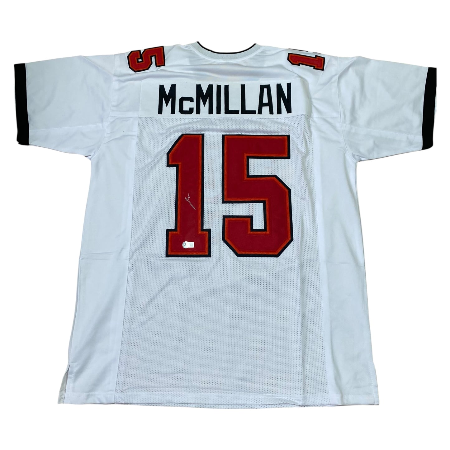 Jalen McMillan Signed #15 Stitched Jersey Tampa Bay Bucs Style White