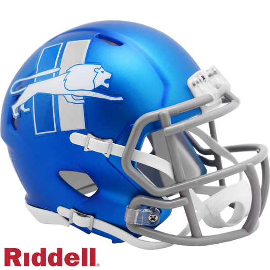Ndamukong Suh Signed Detroit Lions Blue 2023 Alternate Speed Mini Helmet