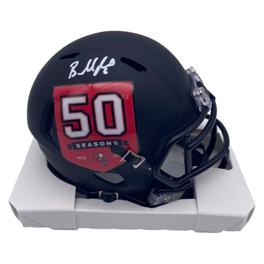 Baker Mayfield Signed Tampa Bay Buccaneers 50th Anniversary Alternate Speed Mini Helmet
