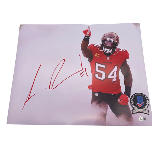 Lavonte David Signed Tampa Bay Buccaneers 16x20 Photo