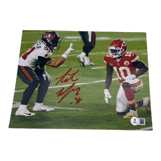 Antoine Winfield Jr Deuces Signed Tampa Bay Buccaneers 8x10 Photo