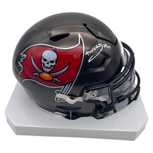 Bucky Irving Signed Tampa Bay Buccaneers MIDI Mid Size SpeedFlex Helmet