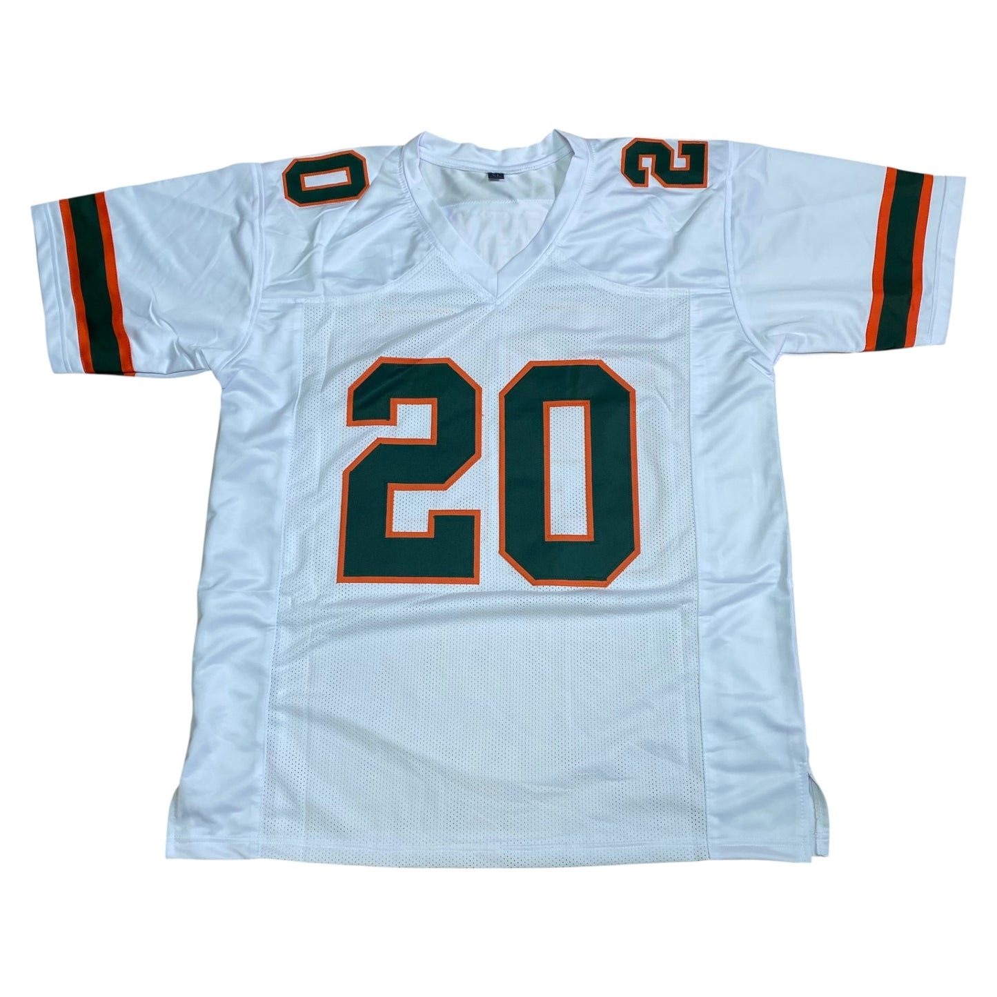 Bernie Kosar signed White #20 Stitched Jersey - Miami Hurricanes QB