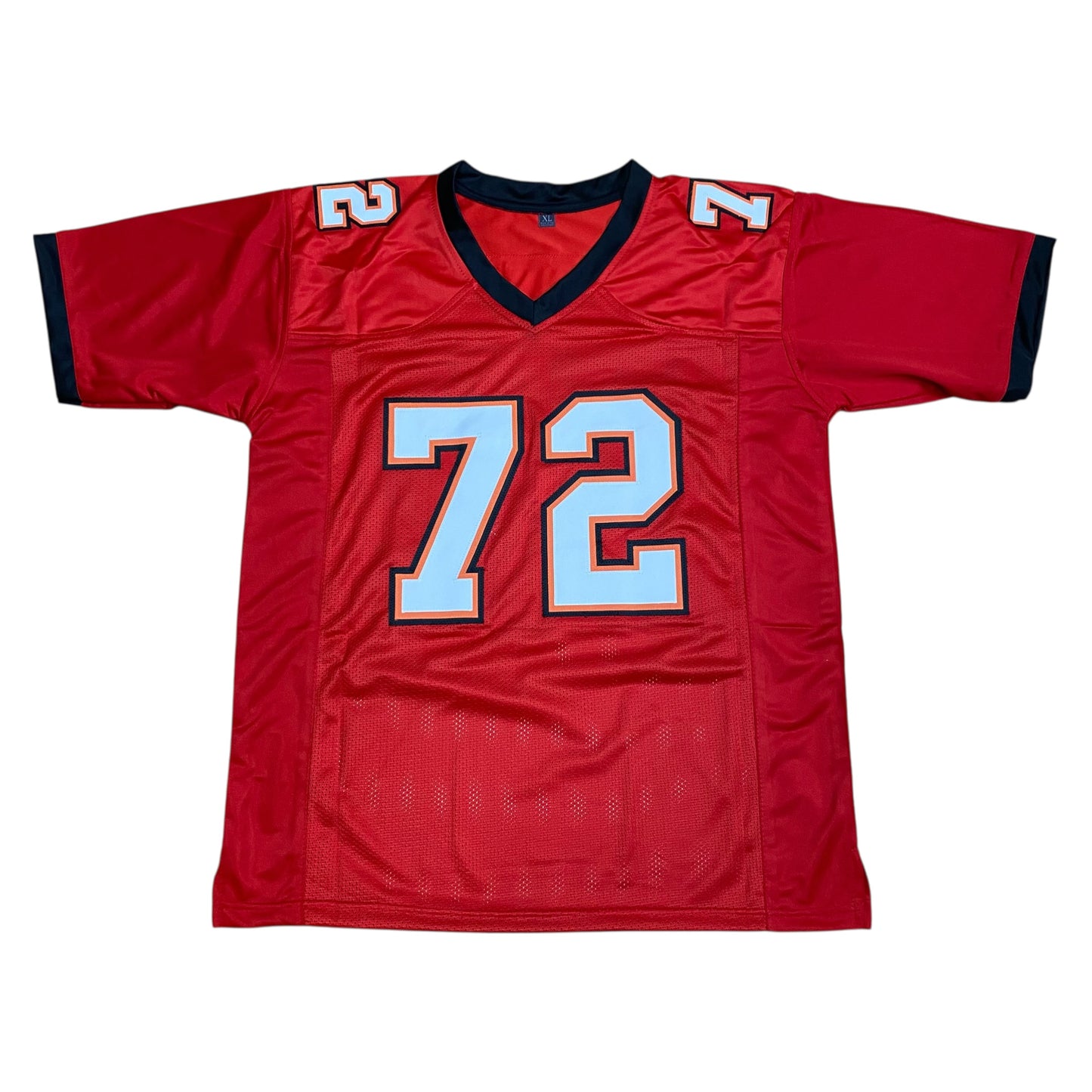 Chidi Ahanotu Signed Red #72 Stitched Jersey - Tampa Bay Buccaneers DL