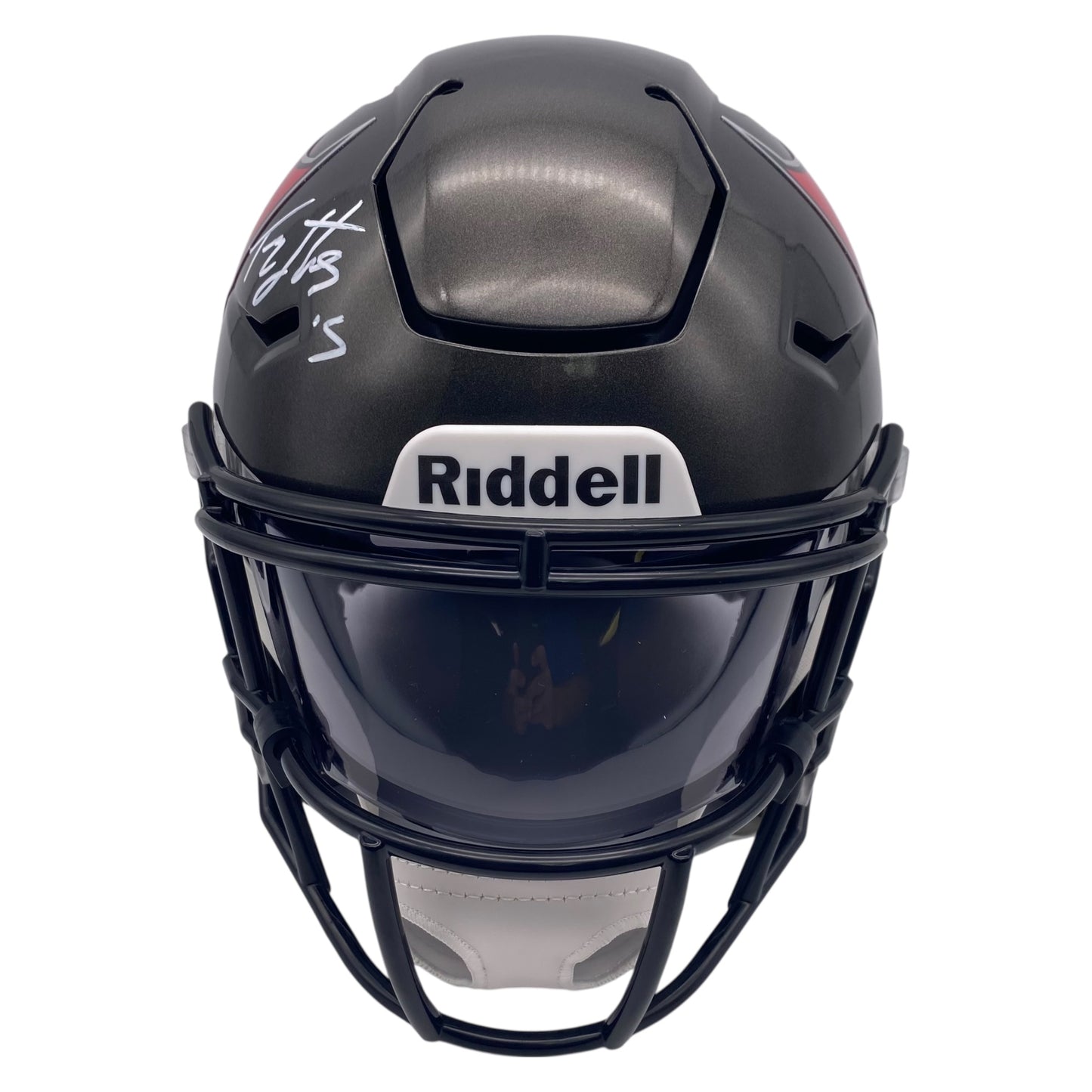 Tez Johnson Signed Tampa Bay Buccaneers MIDI Mid Size SpeedFlex Helmet