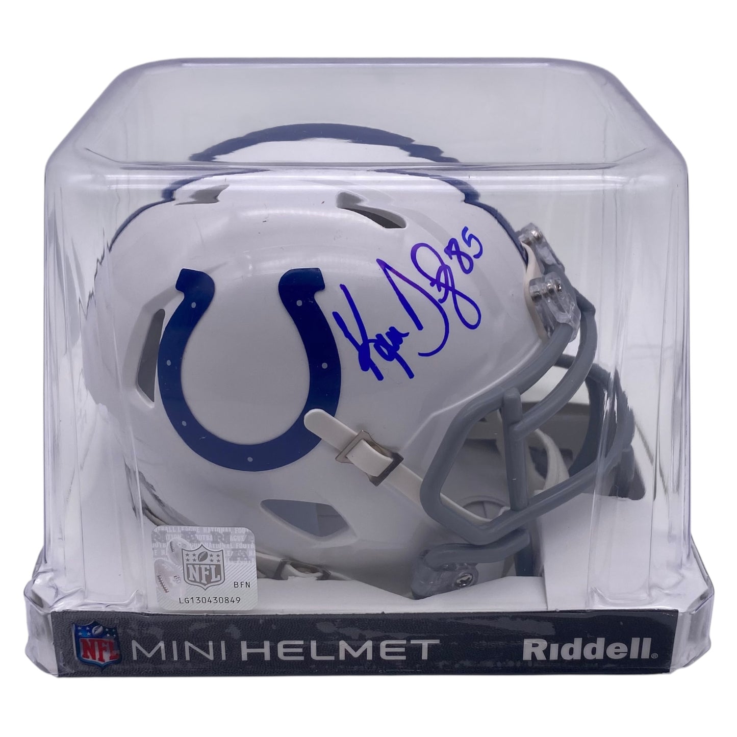 Ken Dilger Signed Indianapolis Colts Mini Speed Football Helmet