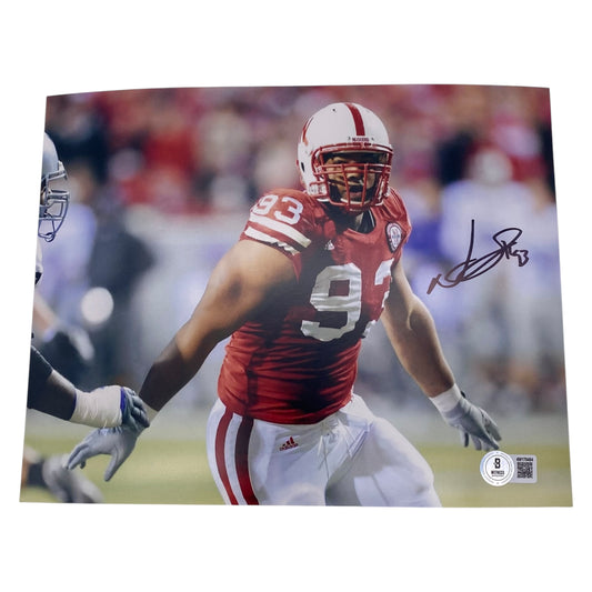 Ndamukong Suh Signed Nebraska Cornhuskers 8x10 Photo