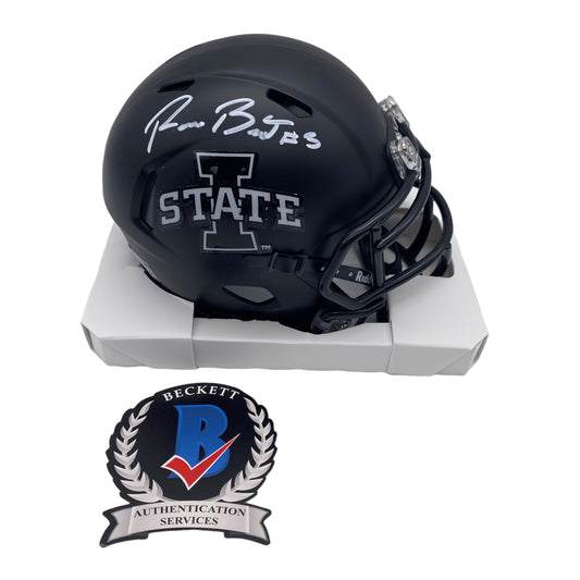 Rocco Becht Signed Iowa State Cyclones Mini Helmet