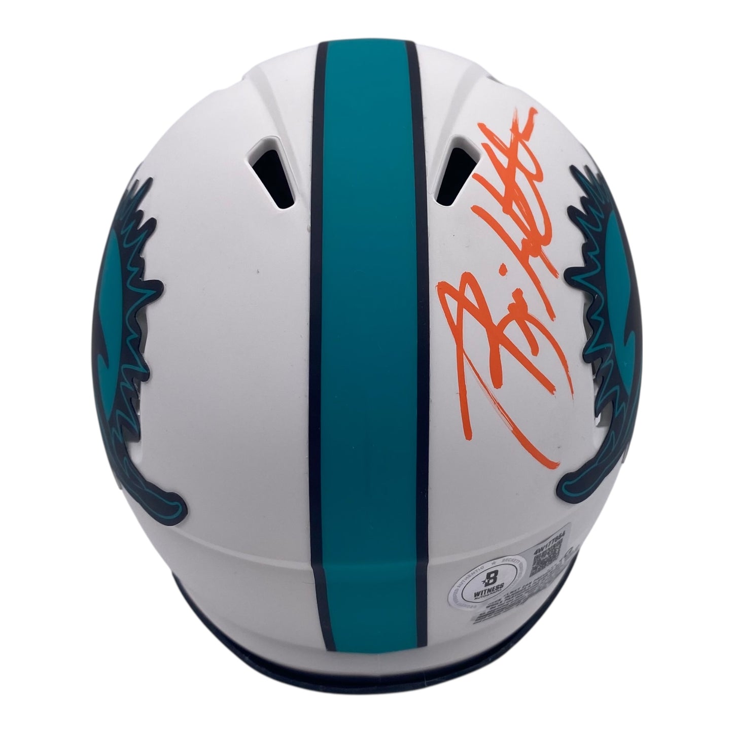 Brian Hartline Signed Miami Dolphins Lunar Eclipse Alternate Speed Mini Helmet