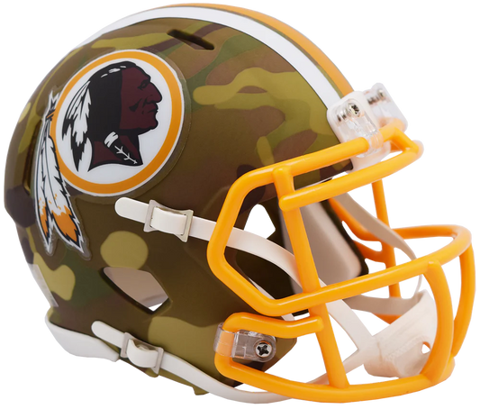 Jacory Croskey-Merritt Signed Washington Redskins Commanders Camo Alternate Speed Mini Helmet