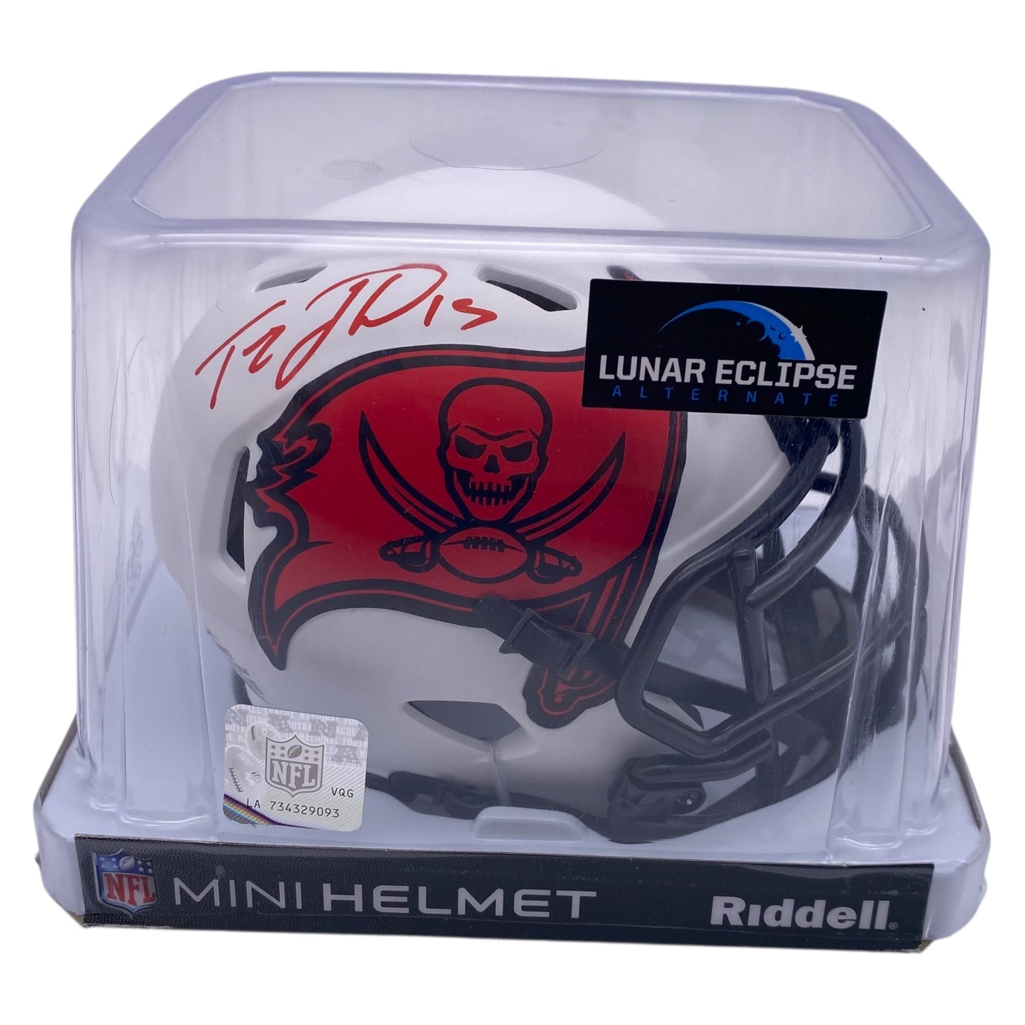 Tez Johnson Signed Tampa Bay Buccaneers Lunar Eclipse Alternate Mini Helmet